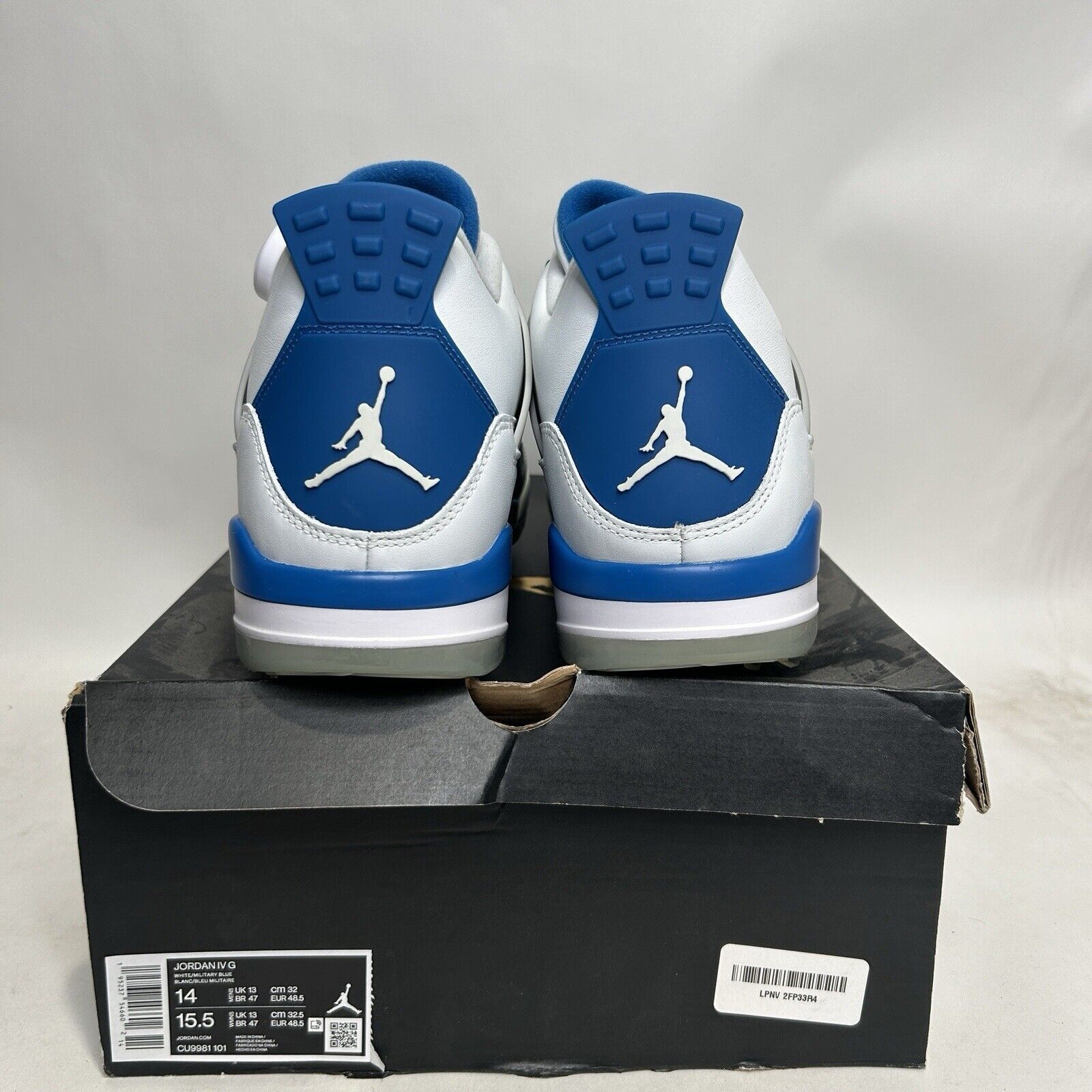 Nike Nike Shoes Air Jordan 4 Retro Golf “Military Blue” 2024 Size US 14 / EU 47 - 4 Thumbnail