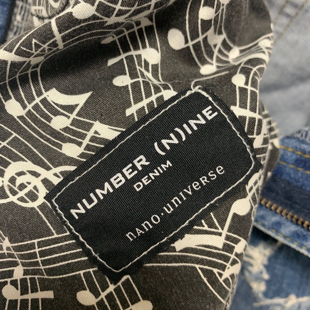Number (N)ine NUMBER NINE NANO UNIVERSE CROPPED DISTRESSED DENIM JEANS Size US 31 - 8 Thumbnail