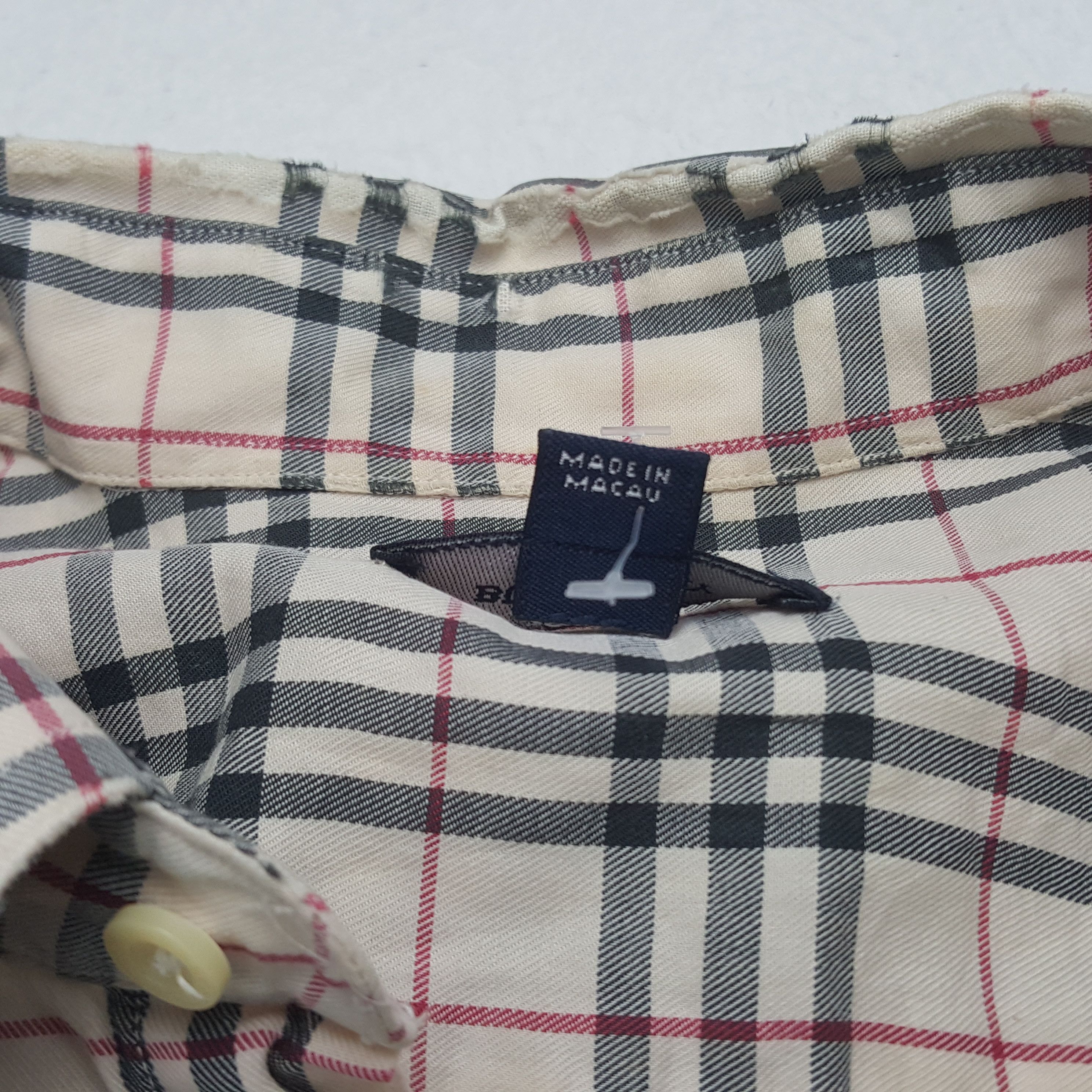Burberry × Vintage Vintage Burberry London Nova Check Shirt Button Up Size US L / EU 52-54 / 3 - 5 Thumbnail