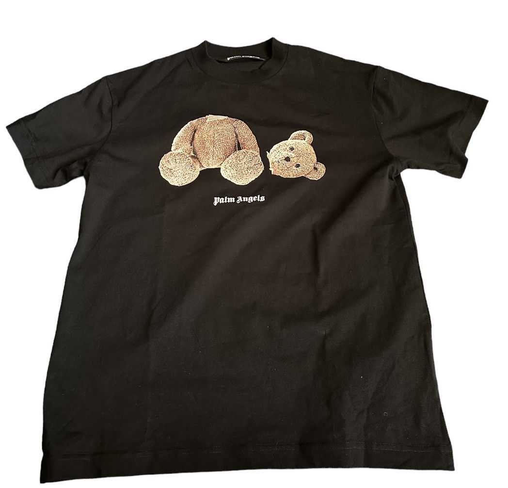 Palm angels men’s pre owned teddy bear t shirt