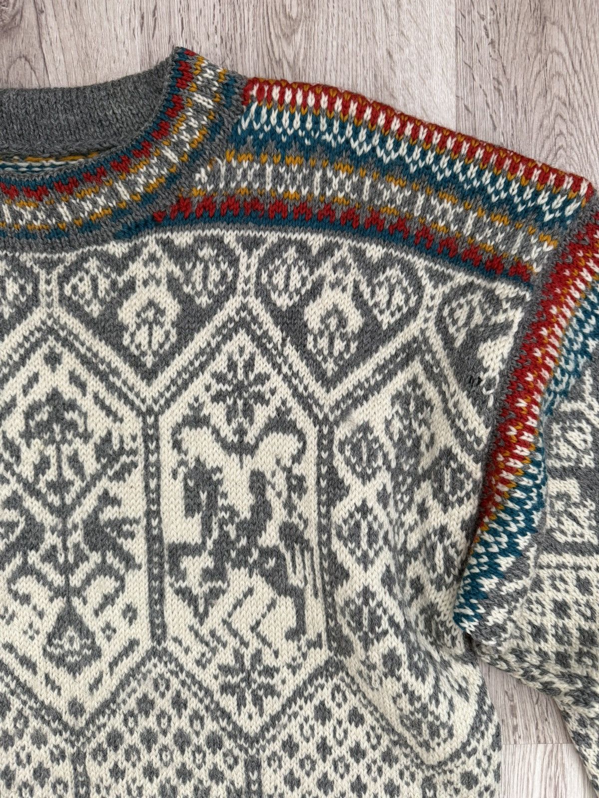 Dale Of Norway Dale Garn Wool Fair Isle Ski Sweater Oversize L 1990s Size US L / EU 52-54 / 3 - 8 Thumbnail