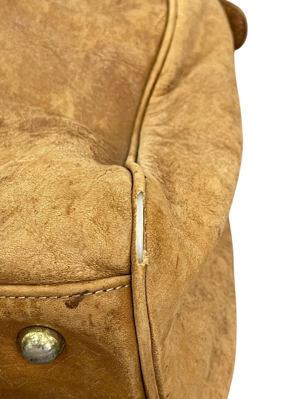 Genuine Leather Full Leather Patina Unknown Japan Vtg 80s Duffle Bag 1🟩6 Size ONE SIZE - 9 Thumbnail