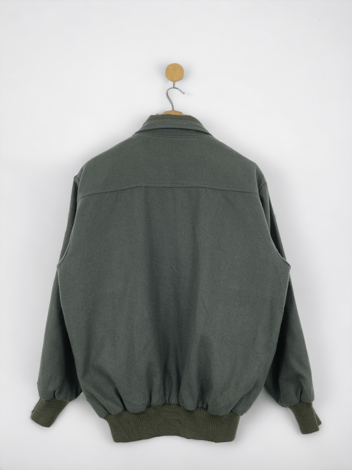 Japanese Brand Vintage 90s Japanese Brand Zipper Up Wool Jacket JA0039 Size US XXL / EU 58 / 5 - 3 Thumbnail