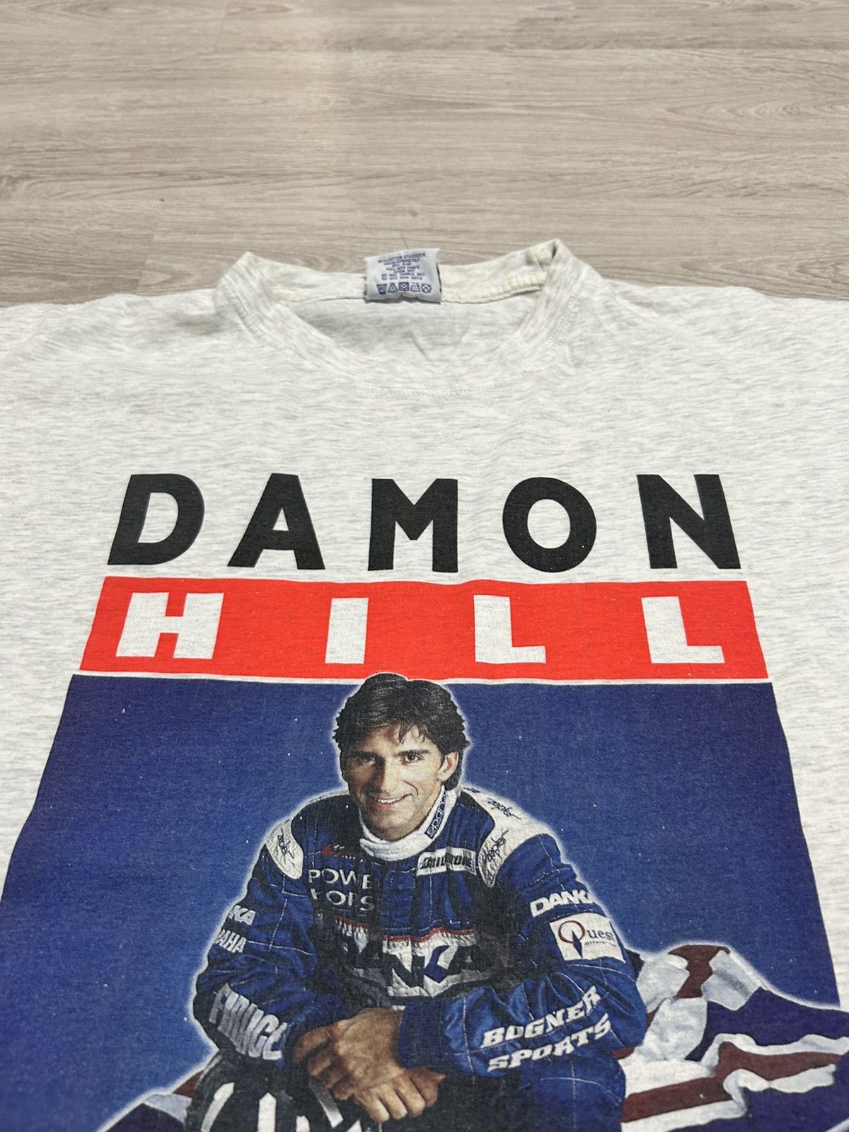 Formula 1 Vintage Big Logo T-shirt Damon Hill World racing Grand Prix Size US XL / EU 56 / 4 - 5 Thumbnail