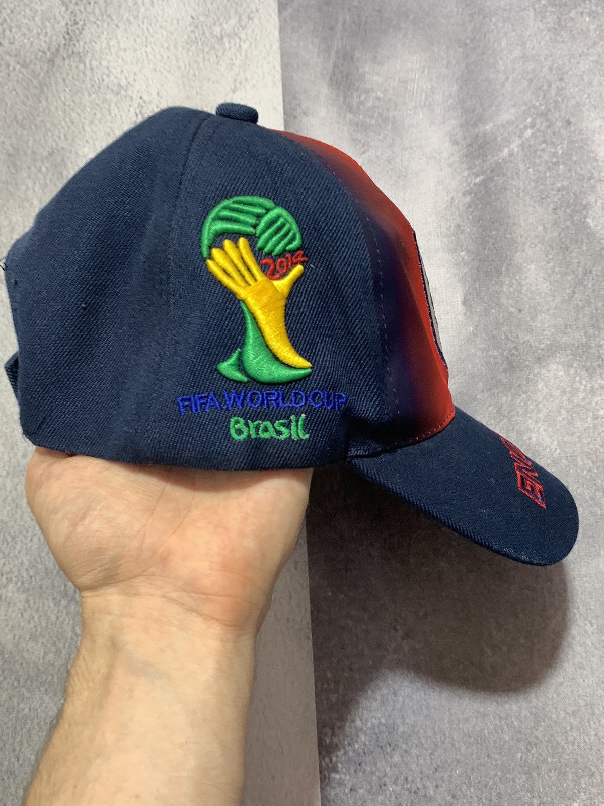 Vintage Vintage Y2K England Brazil World Cup big logo streetwear cap Size ONE SIZE - 2 Thumbnail