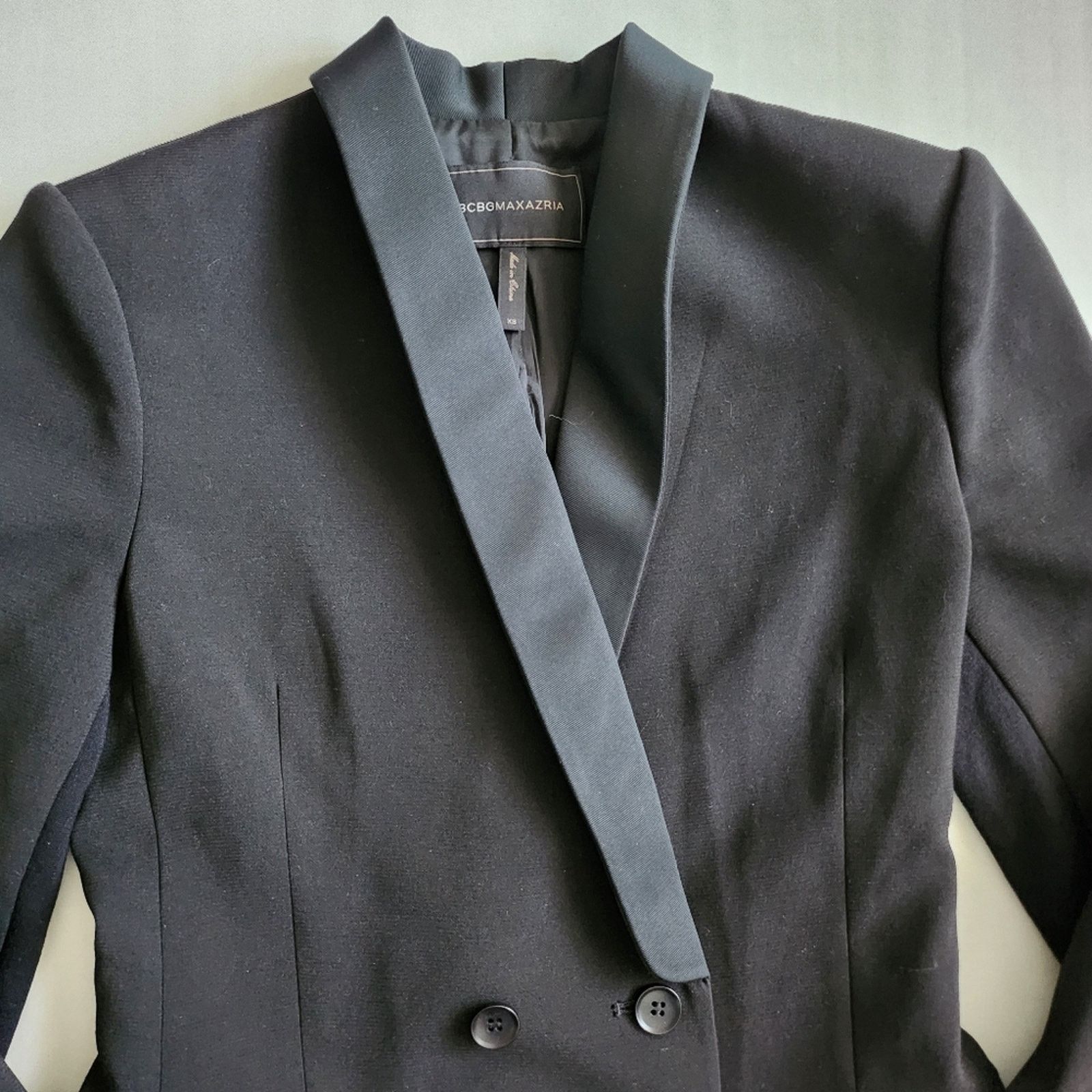 Bcbgmaxazria BCBG MaxAzira fitted black blazer Size XS / US 0-2 / IT 36-38 - 10 Thumbnail