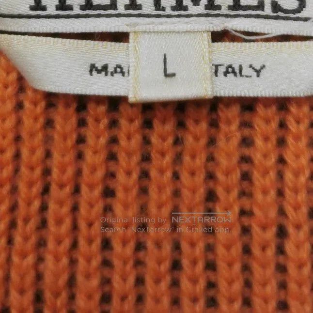 Hermes Hermes Wool and cashmere blend solid color zipper round ne Size L / US 10 / IT 46 - 4 Thumbnail