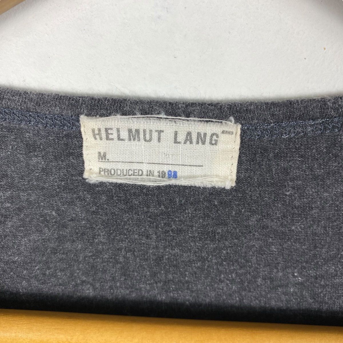 Helmut Lang Vintage 1998 HELMUT LANG Slashed Elbow Blank Tee Shirt Size M / US 6-8 / IT 42-44 - 4 Thumbnail