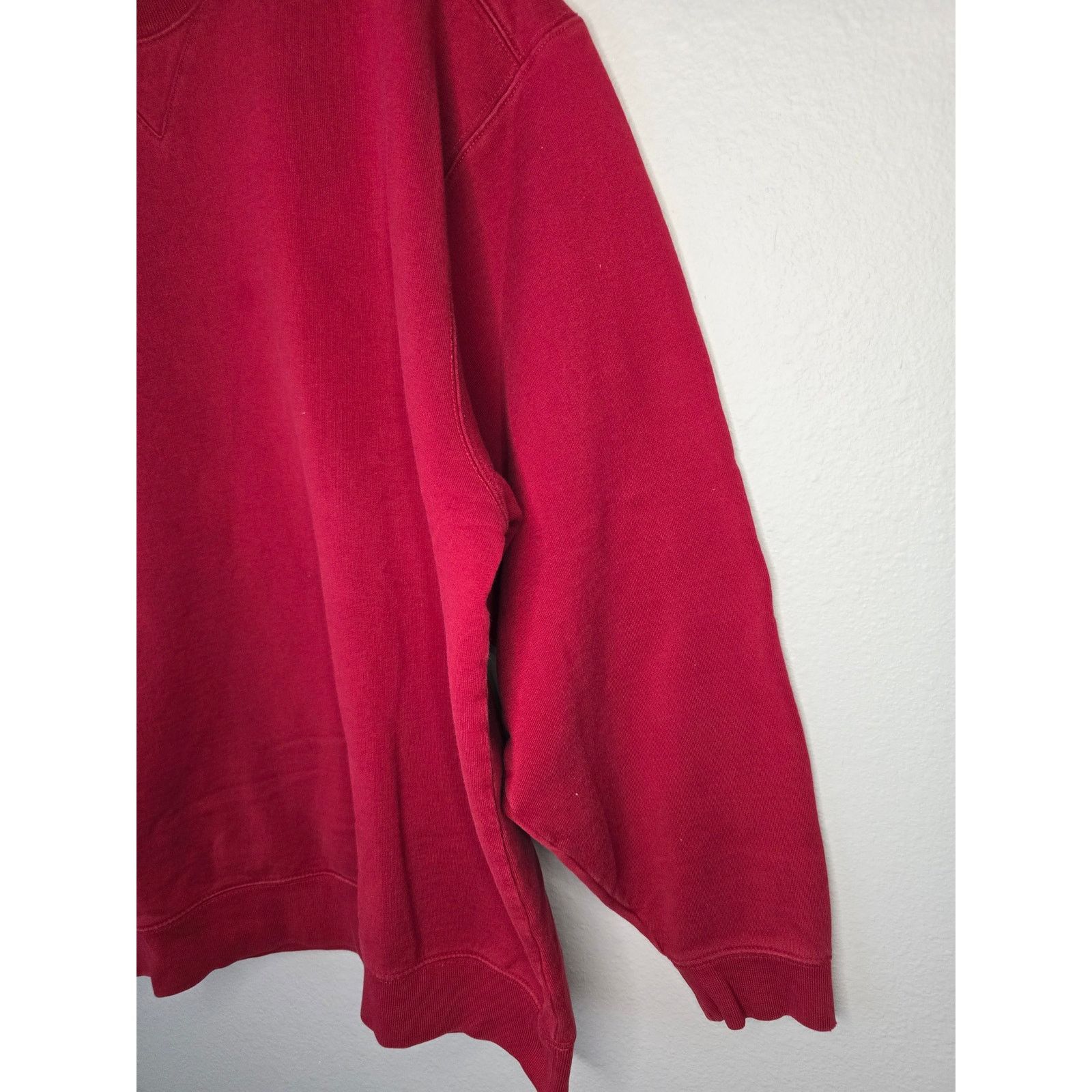 L.L. Bean × Vintage Vintage Blank Crewneck Y2K L.L Bean L Red Plain Sweatshirt Size US L / EU 52-54 / 3 - 2 Thumbnail