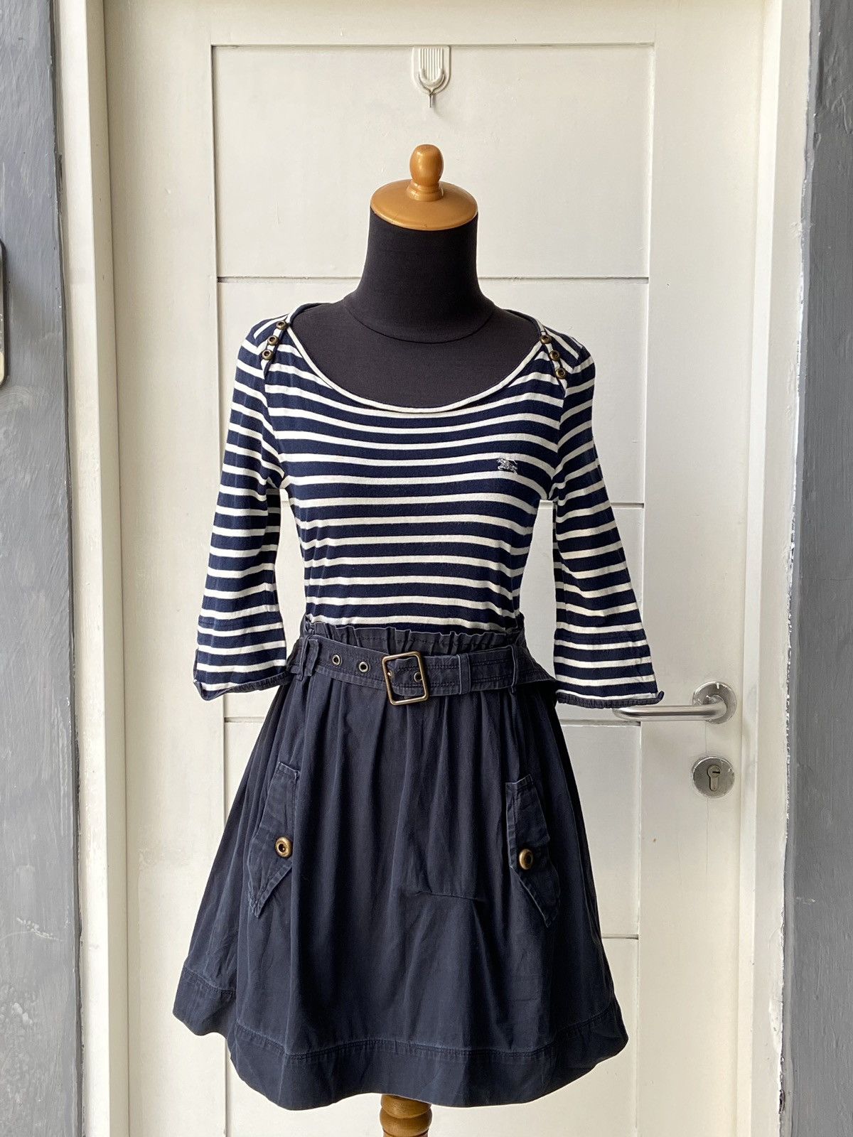 Burberry BURBERRY LONDON Striped Dress Size XXS / US 00 / IT 34 - 5 Thumbnail