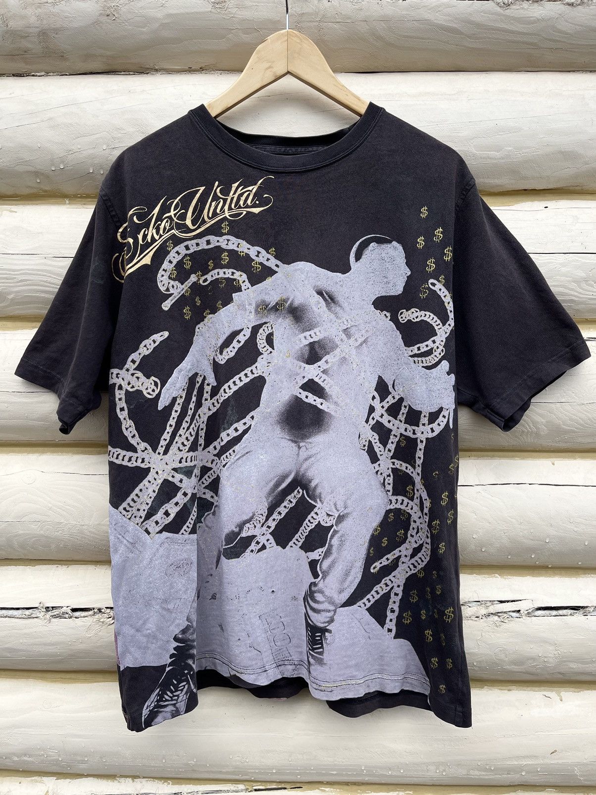 90’s Ecko Unltd. Vintage t-shirt tee money rolex cash rare