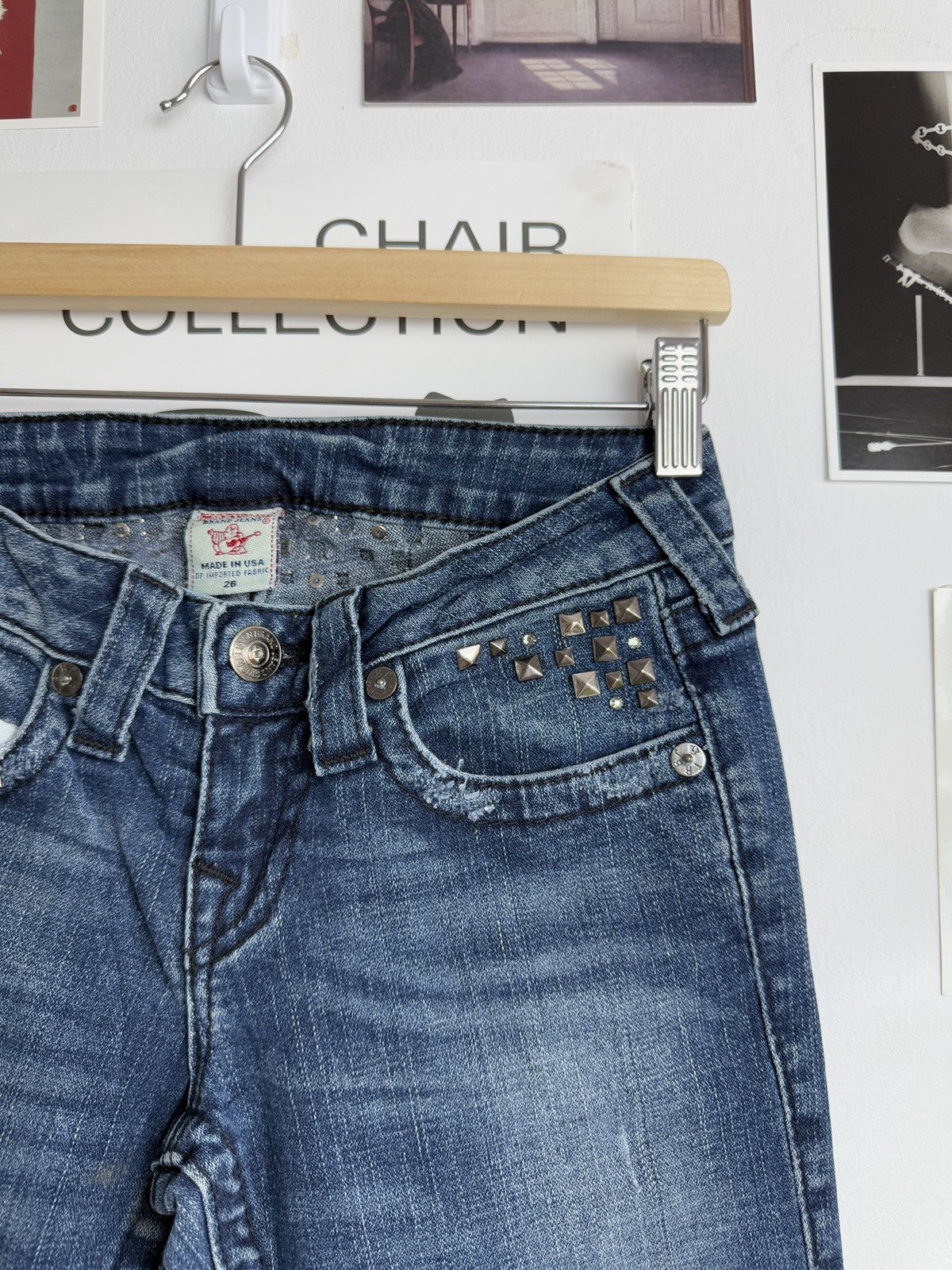 Designer × True Religion × Vintage Vintage y2k True Religion denim jeans pants 26 avantgarde 90s Size 26" / US 2 / IT 38 - 9 Thumbnail