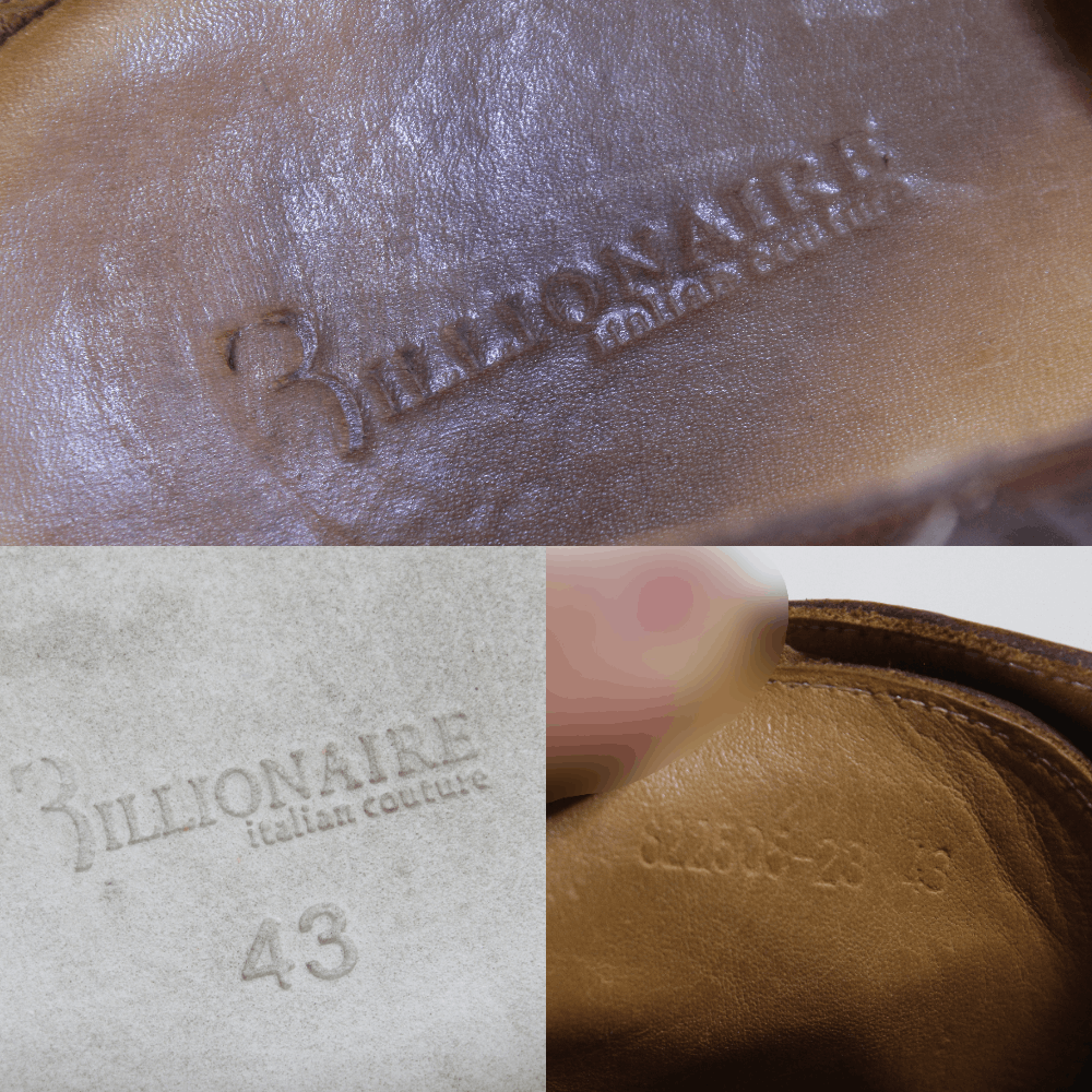 Billionaire Couture Leather Formal Shoes Size US 10 / EU 43 - 8 Thumbnail