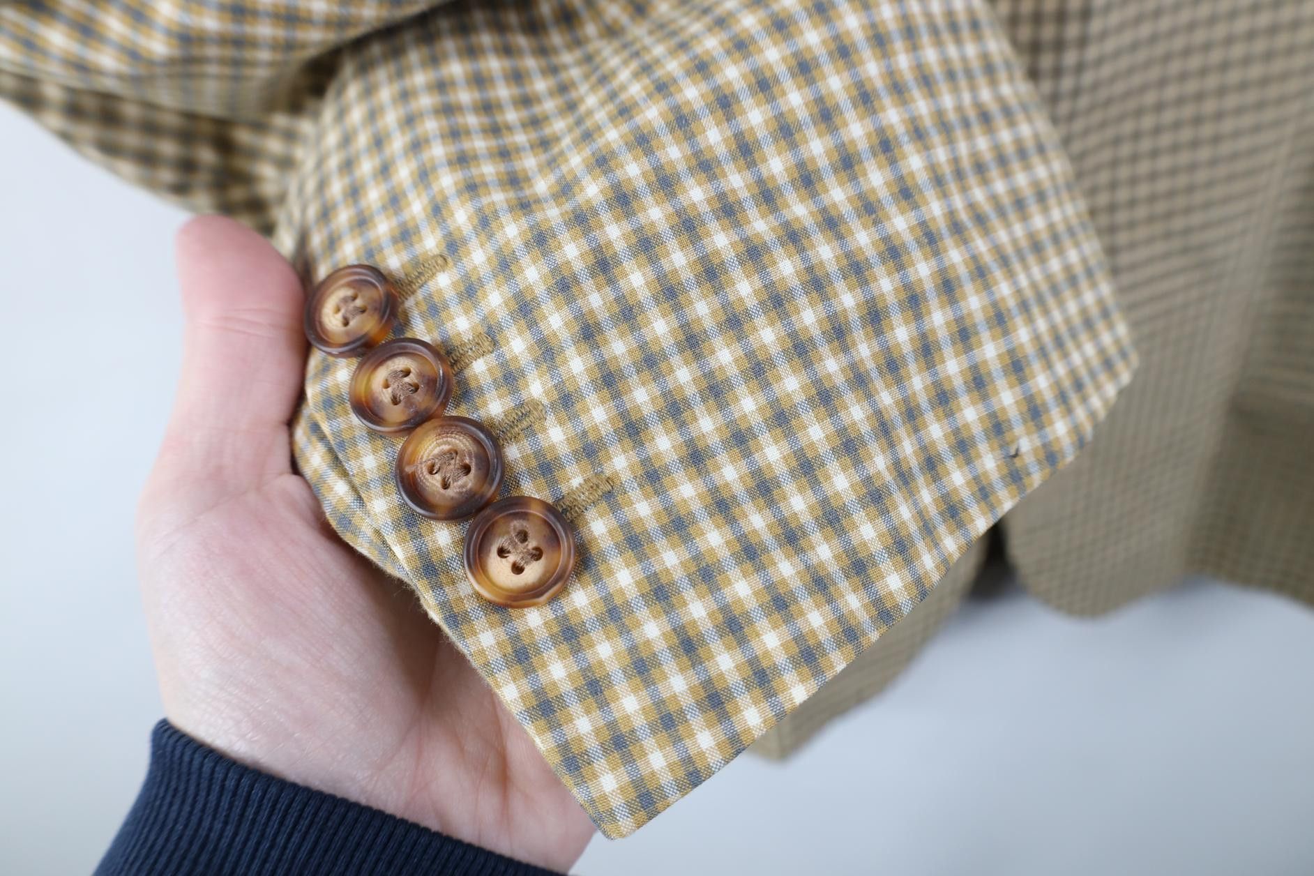 Gap Vintage 90s Gap Button Suit Coat Blazer Jacket Plaid Cotton Size US S / EU 44-46 / 1 - 5 Thumbnail