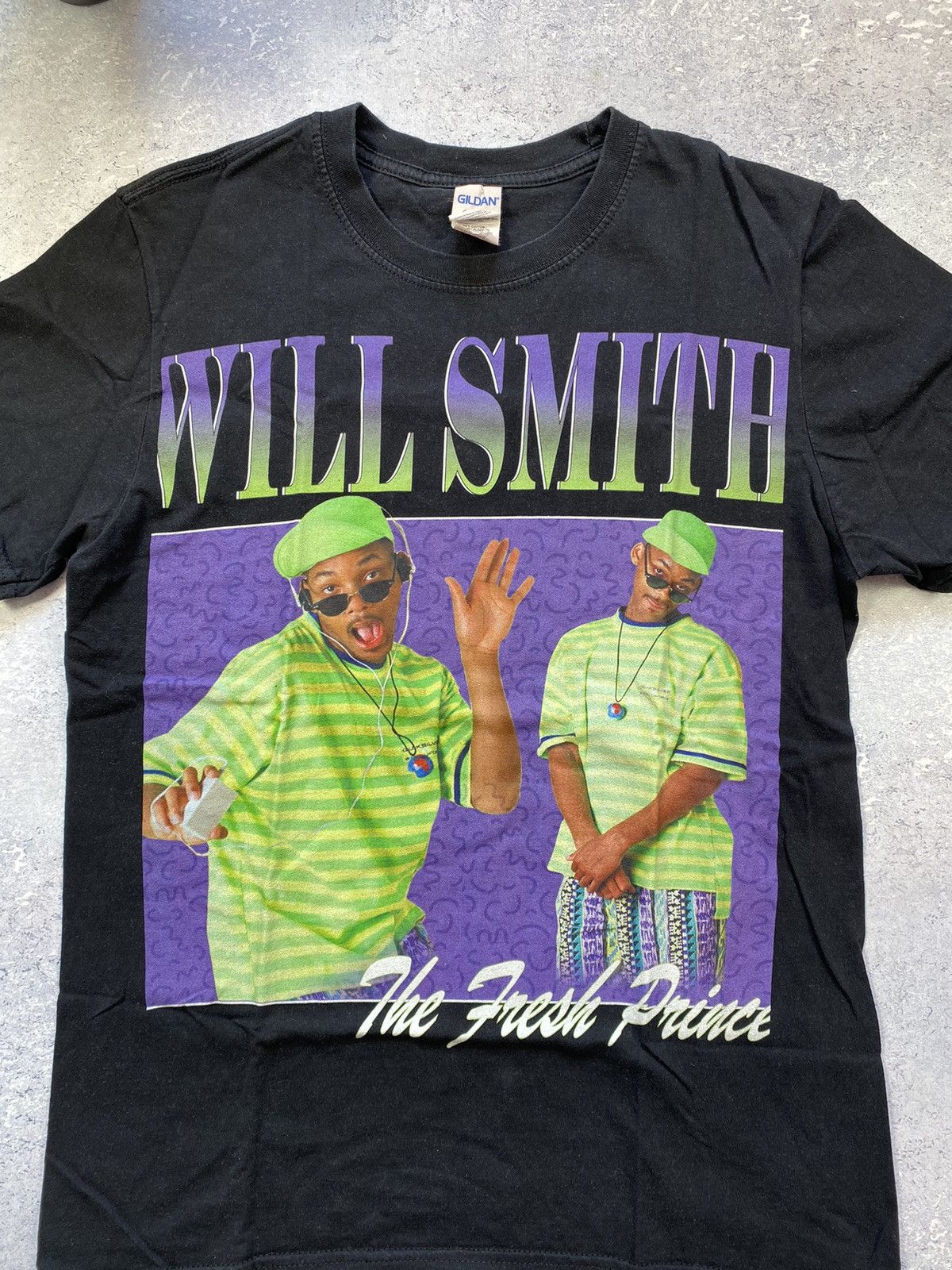 Other Will Smith Men’s Black T-shirt With Big Print Logo Medium Size US M / EU 48-50 / 2 - 4 Thumbnail