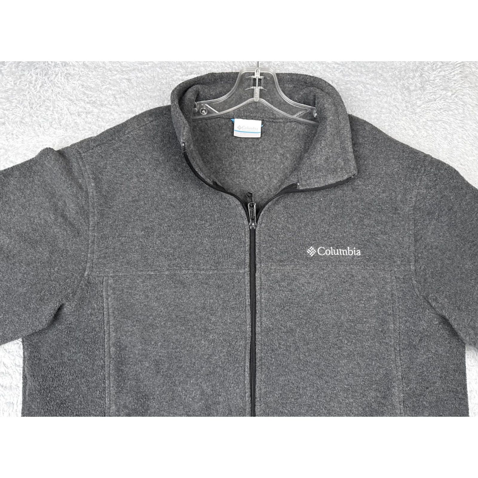 Vintage Columbia Jacket Mens Large Gray Full Zip Fleece Zip Pockets Outdoors Hiking Walk Size US L / EU 52-54 / 3 - 7 Thumbnail