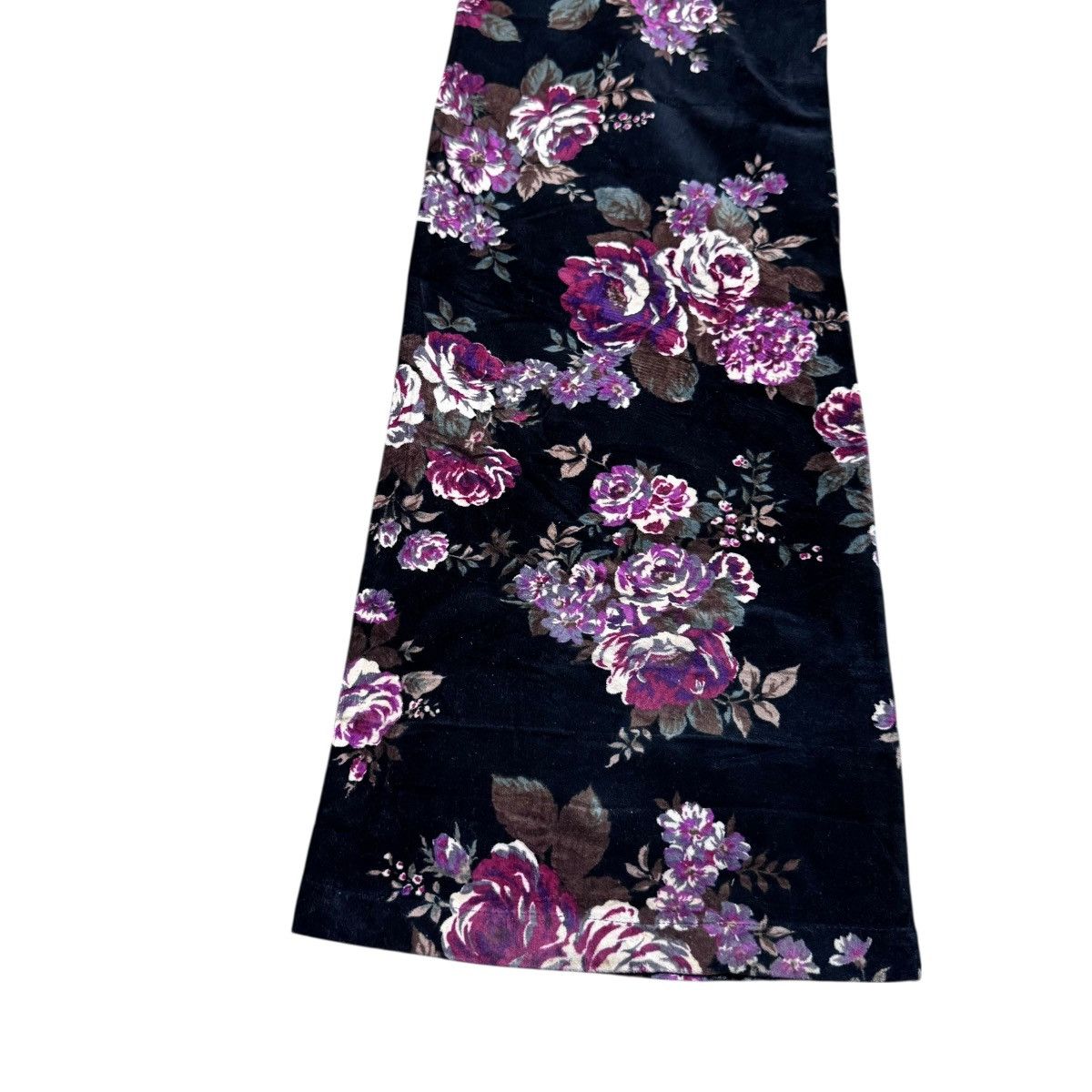 Tornado Mart Tornado Mart Velvet Floral Flare Pants Size 30" / US 8 / IT 44 - 13 Thumbnail