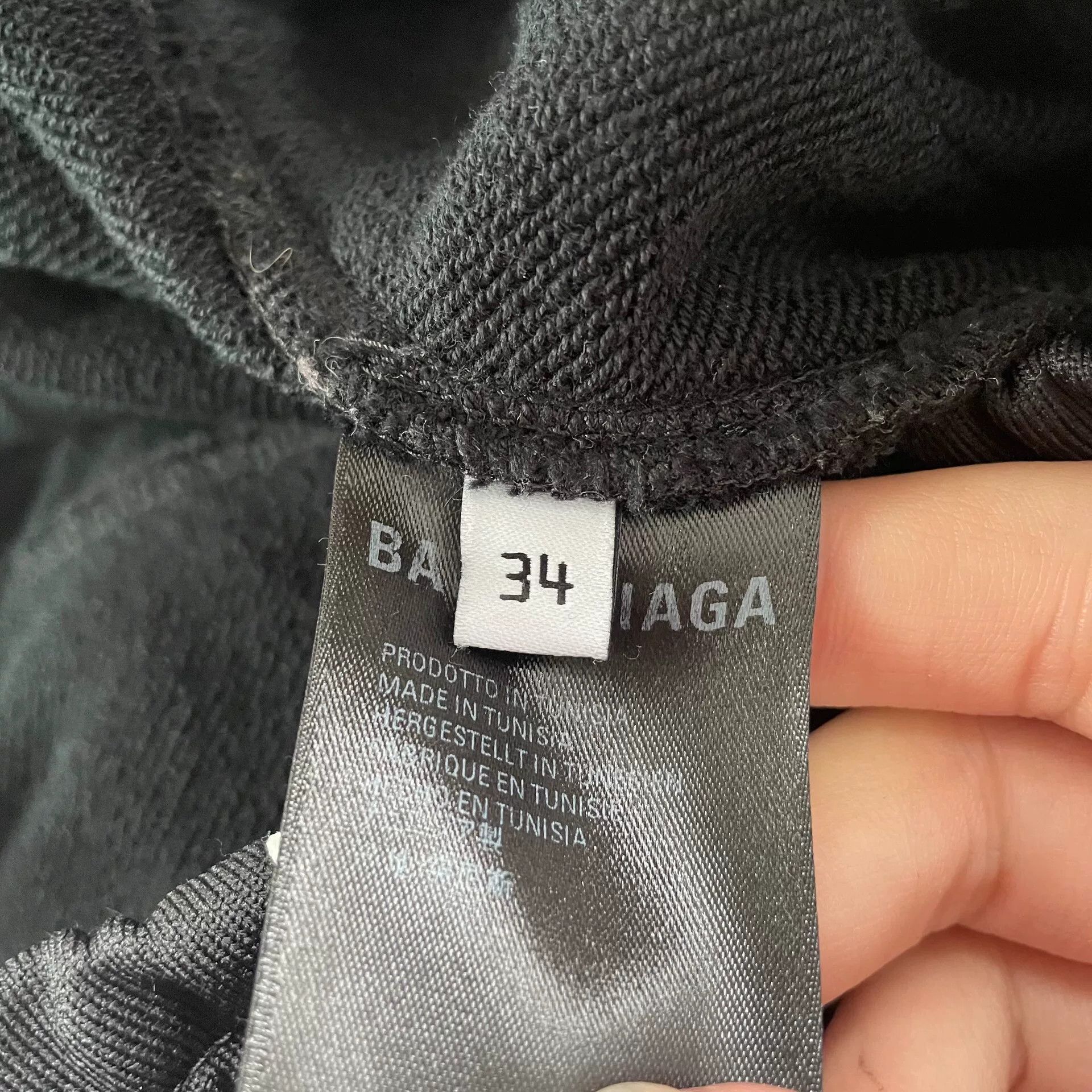Balenciaga black balenciaga logo embroidered track pants Size US 34 / EU 50 - 4 Thumbnail