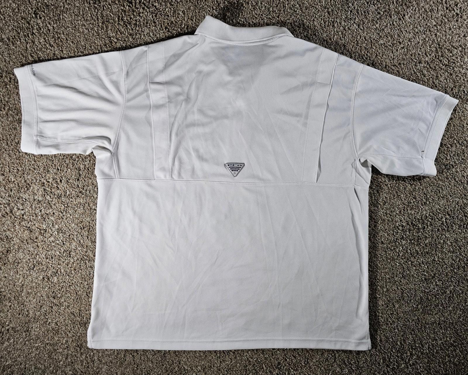 Columbia Columbia Men PFG Tamiami Polo Omni-Shade White STAIN Size US M / EU 48-50 / 2 - 8 Thumbnail