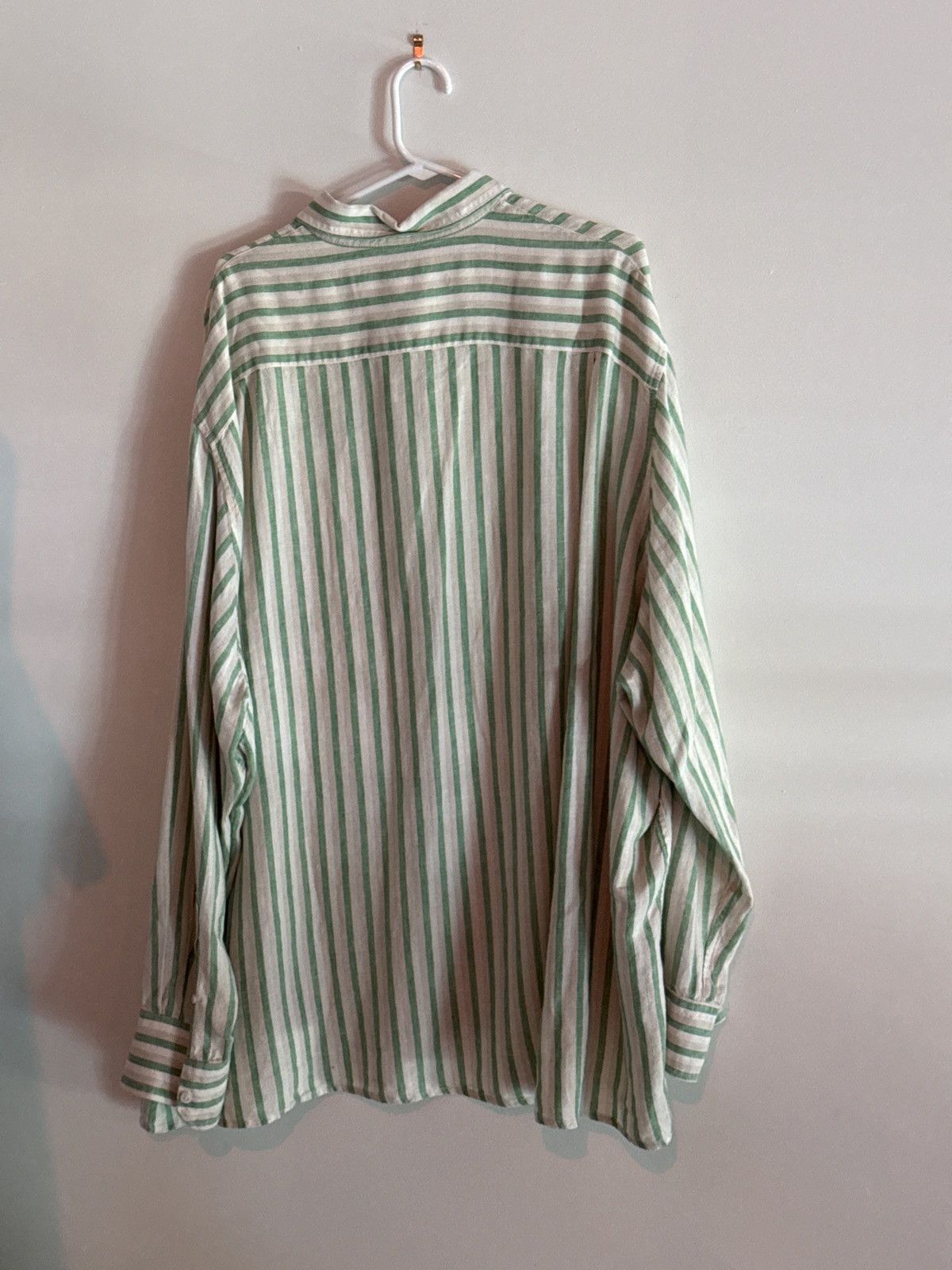 Raf Simons RAF SIMONS x ROBERT MAPPLETHORPE GREEN STRIPED LINEN SHIRT Size US S / EU 44-46 / 1 - 6 Thumbnail