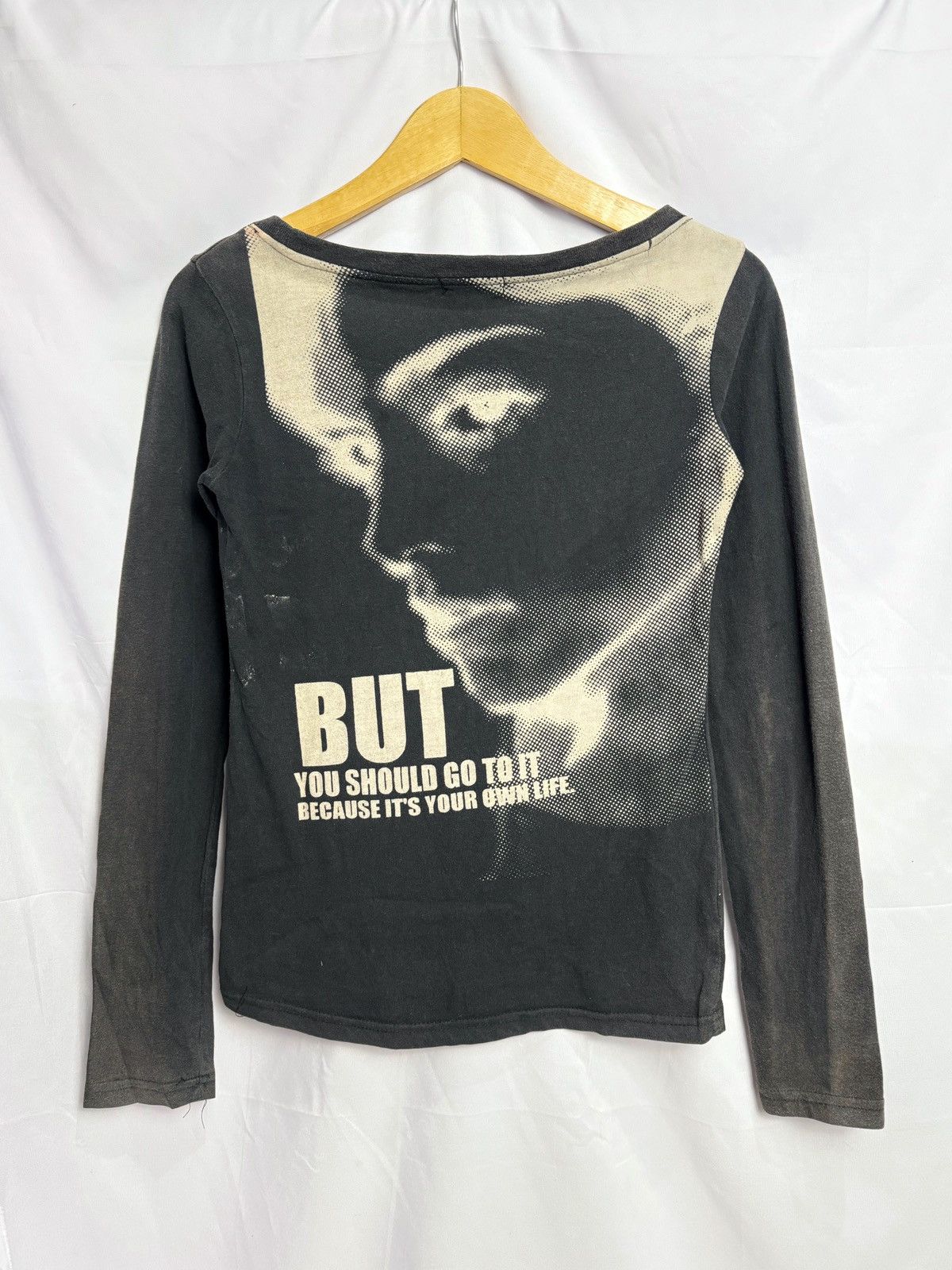 Pre-owned Hysteric Glamour X If Six Was Nine Prive Joke Long Sleeve Ifsixwasnine Lgb Style In Faded Black
