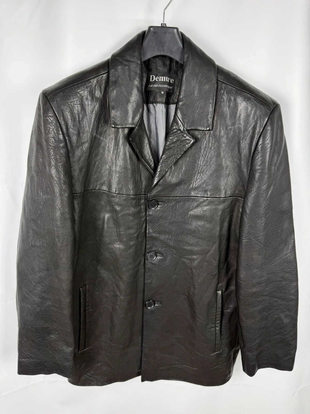 Other Demure Genuine Leather Coat Jacket Structured size M Size US M / EU 48-50 / 2 - 1 Thumbnail