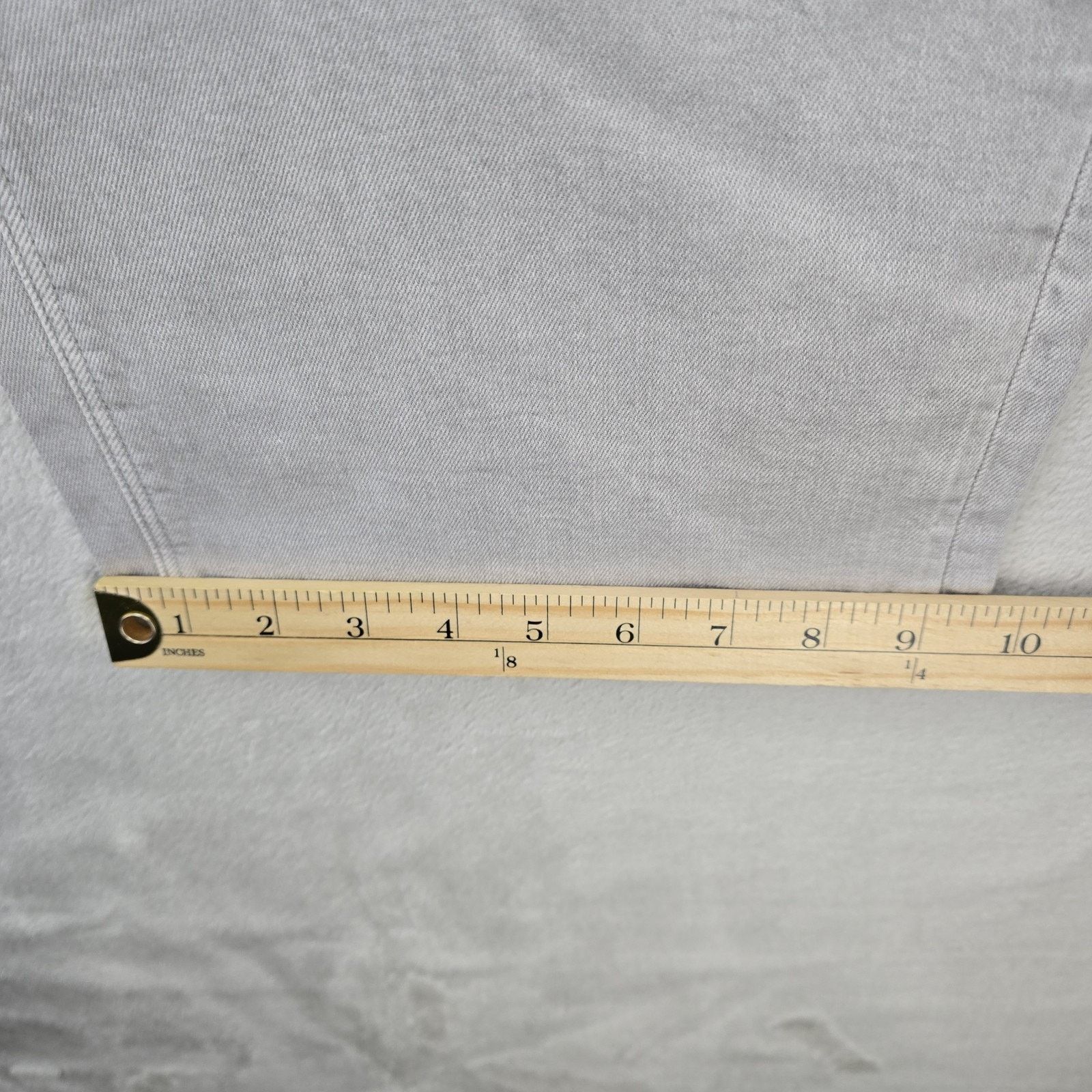 Abercrombie & Fitch Abercrombie Fitch Stovepipe Jeans 10 Long Gray (Fits 34x30) Size 34" / US 12 / IT 48 - 13 Thumbnail