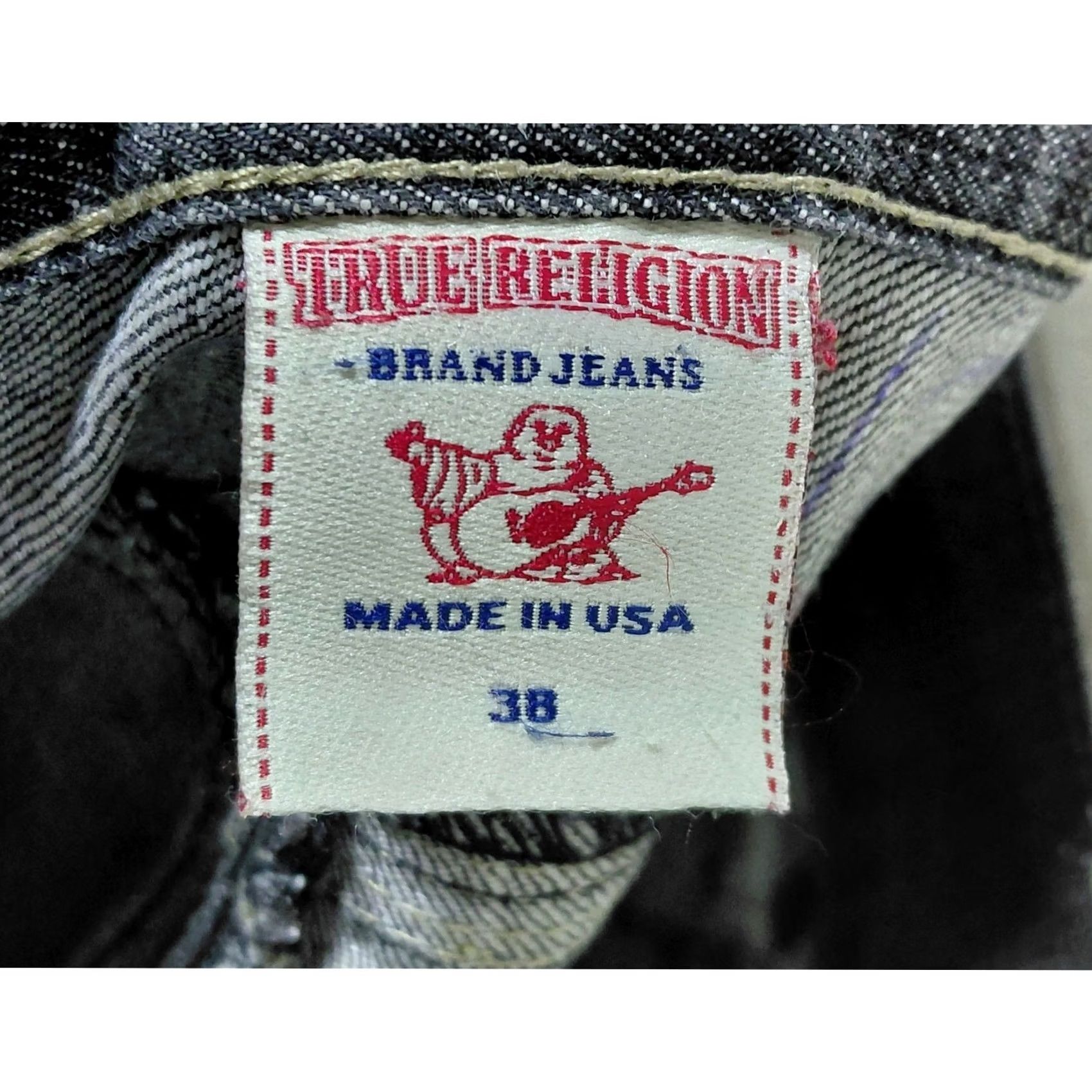 True Religion TRUE RELIGION Ricky Jeans Blue Solid Denim Classic Jeans Men 38 Inseam 33 Regular Size US Made Size US 38 / EU 54 - 7 Thumbnail