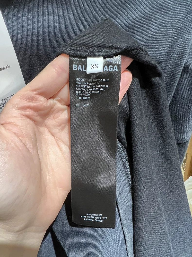 Balenciaga Balenciaga Washed Grey Two-Piece Hoodie Size US XS / EU 42 / 0 - 6 Thumbnail