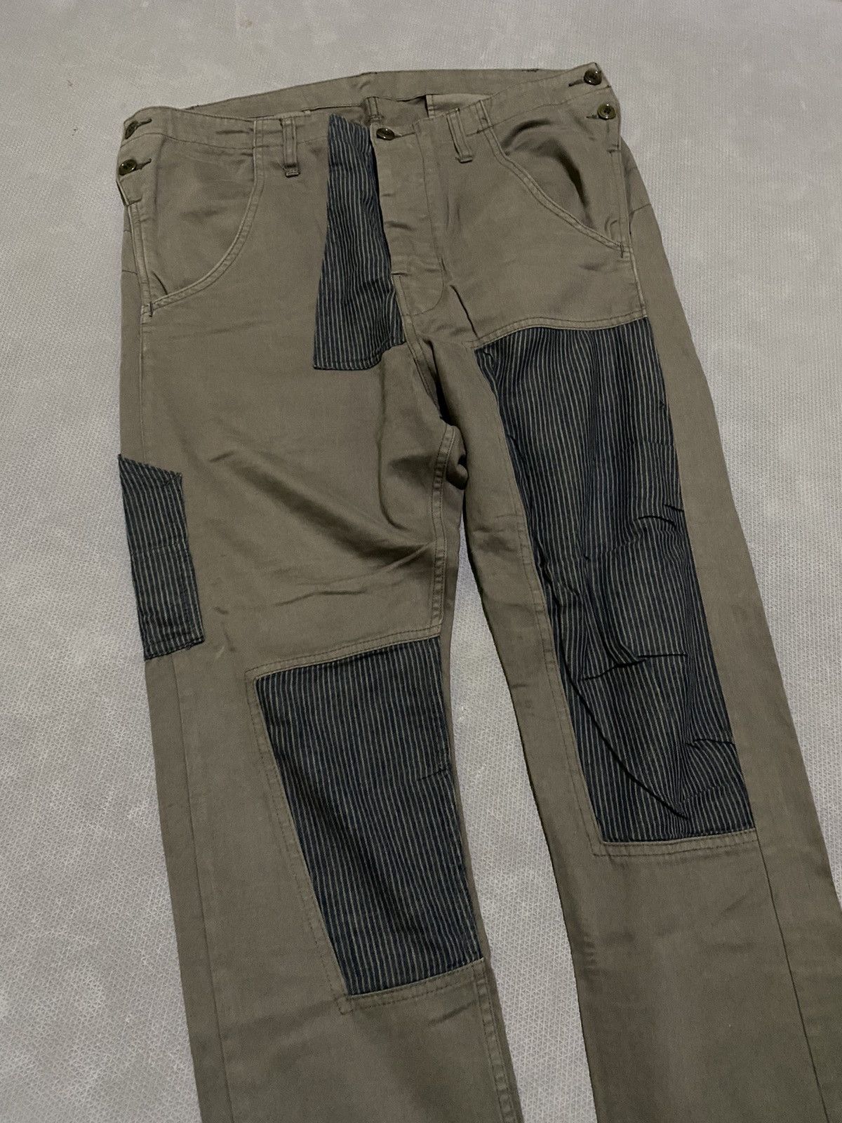 CABANE de ZUCCa × Issey Miyake × Japanese Brand Cabane de Zucca issey miyake Patchwork Pants Size US 34 / EU 50 - 4 Thumbnail