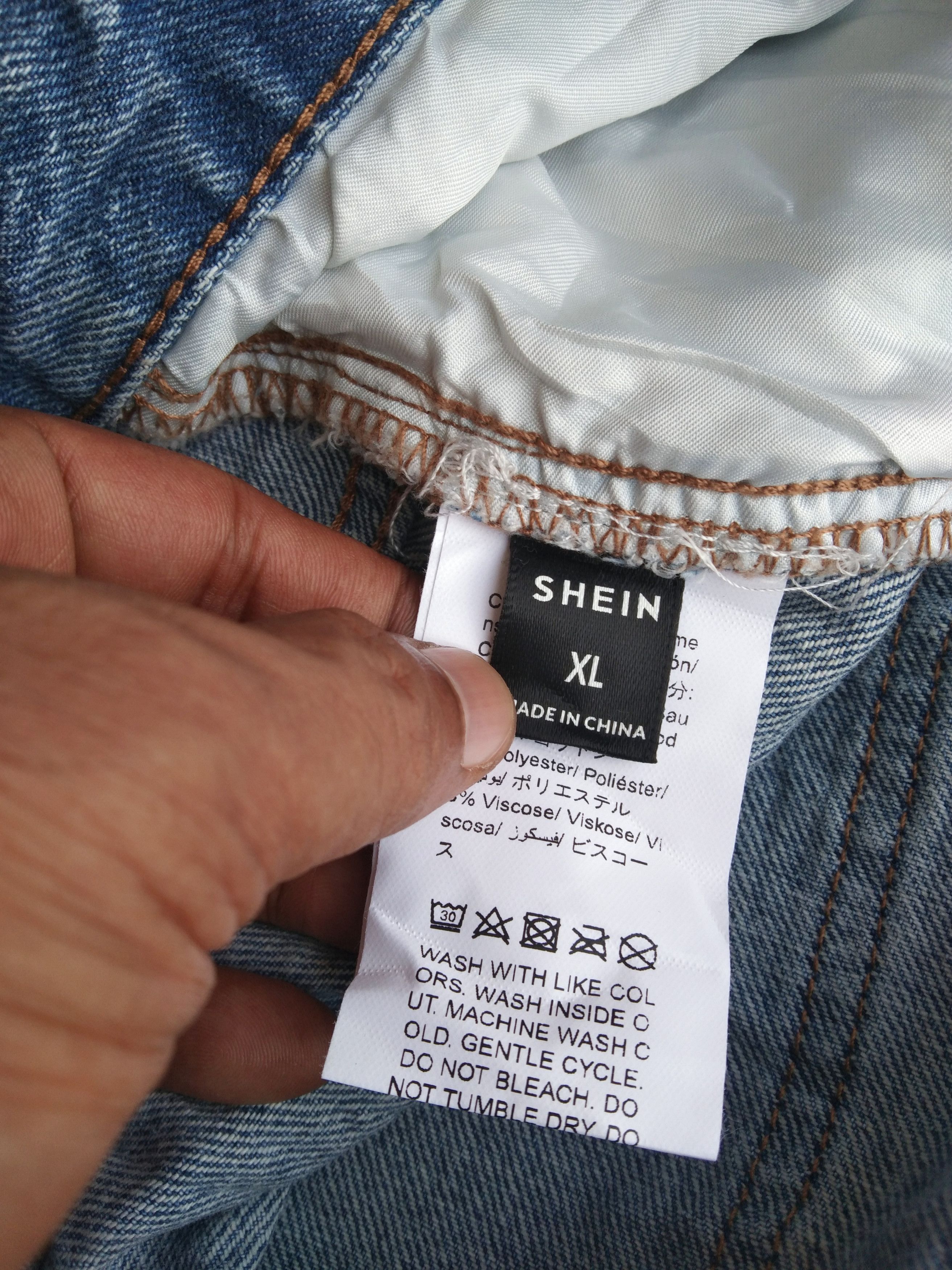 Shein Y2k Vintage Shein Loose Baggy Distressed Jeans 36x32 Size US 36 / EU 52 - 4 Thumbnail