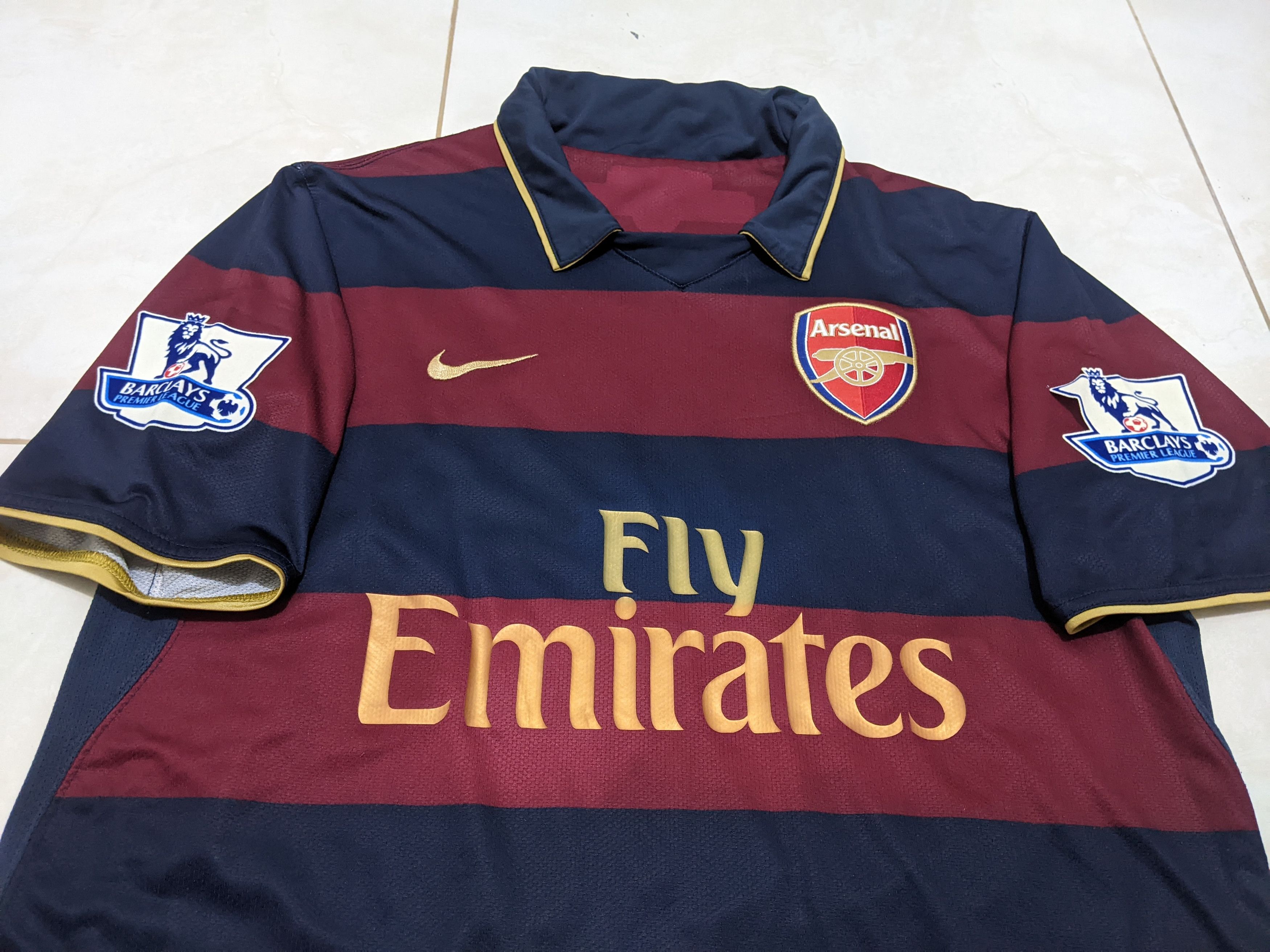 Vintage Arsenal 2007-08 third Rosicky Jersey football shirt Size US M / EU 48-50 / 2 - 4 Thumbnail