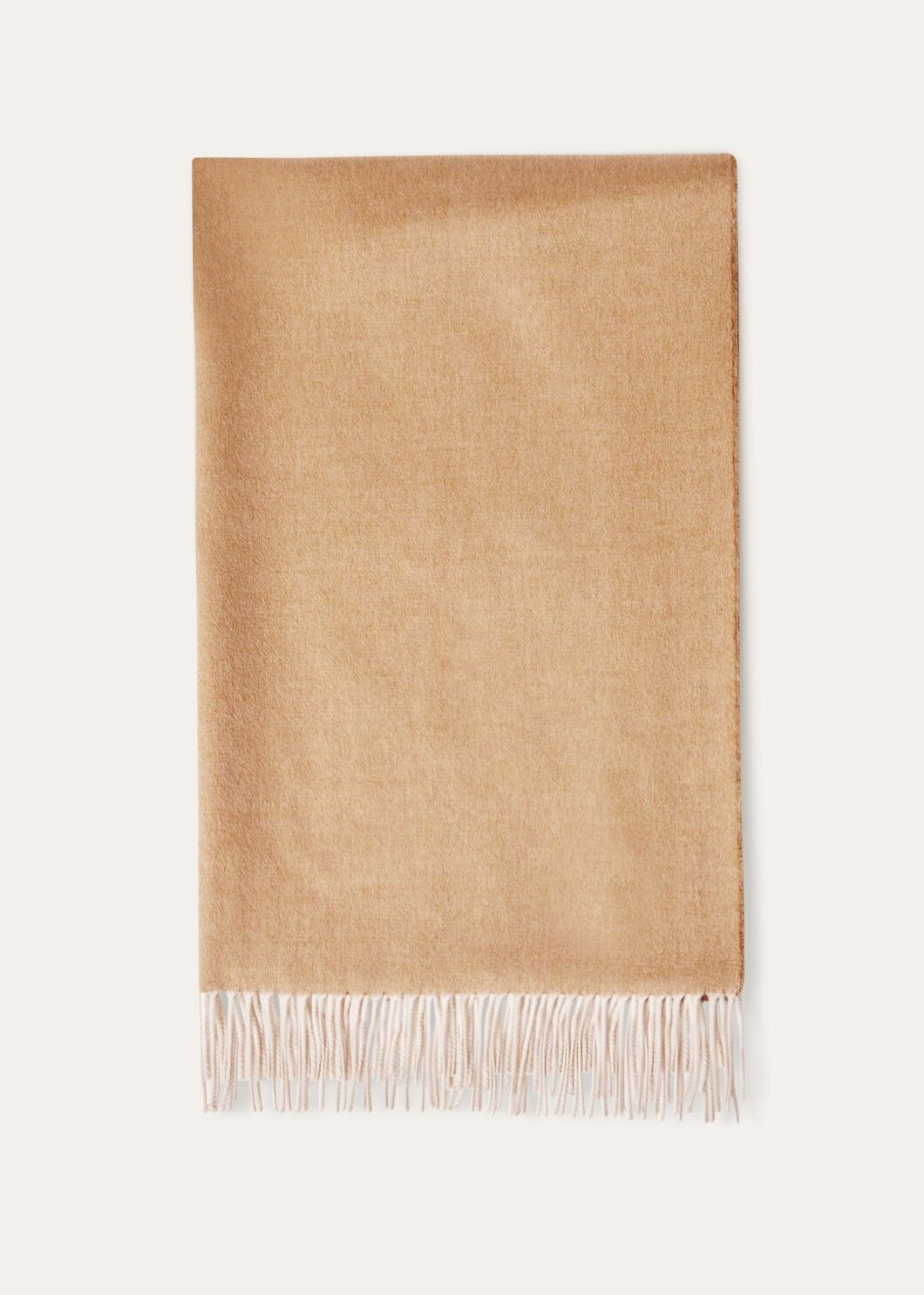 Loro Piana o1w1db10725 FAO4316 Size: OS / Two Tone Stole in Beige/Brown Size ONE SIZE - 1 Thumbnail