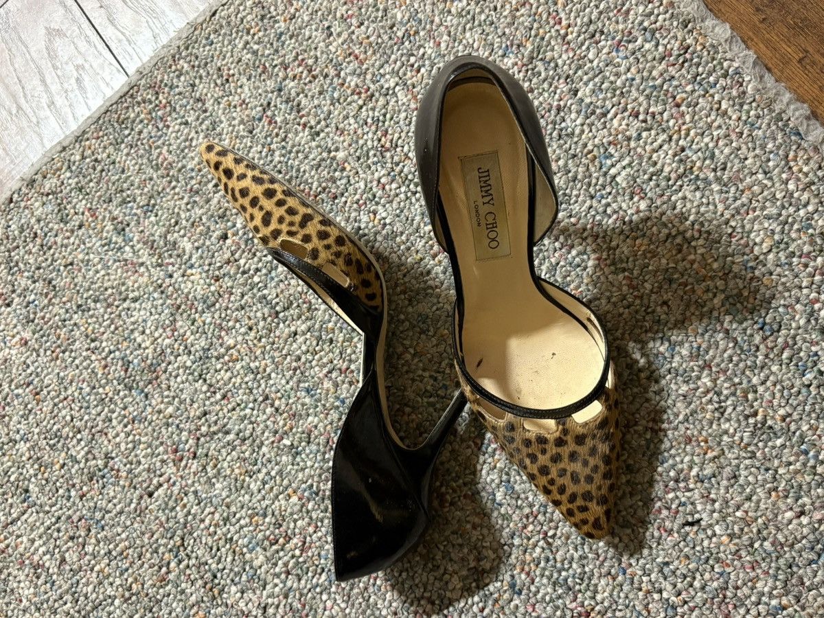 Jimmy Choo JIMMY CHOO vintage cheetah heels Size US 7.5 / IT 37.5 - 3 Thumbnail