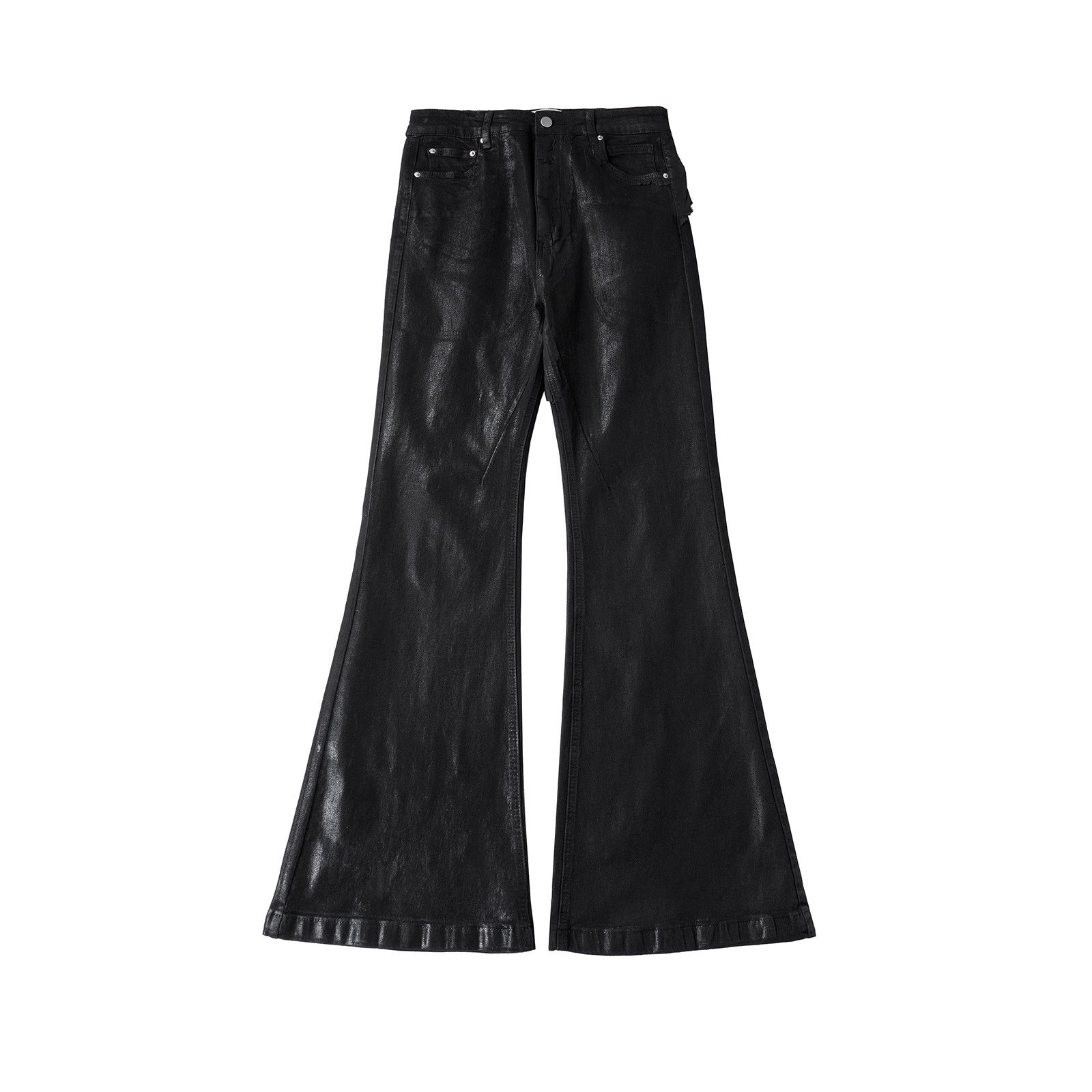 Japanese Brand × Jean Y2k Streetwear Wax Leather Stretch Jeans Size US 29 - 4 Thumbnail