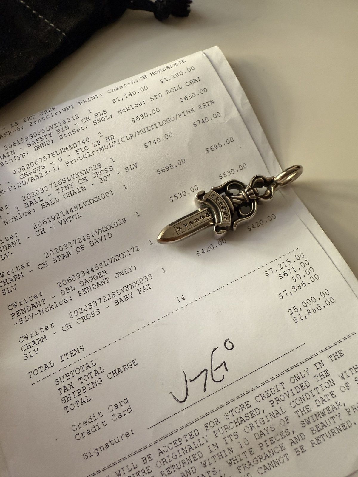 Chrome Hearts Chrome hearts double dagger pendant Size ONE SIZE - 7 Thumbnail