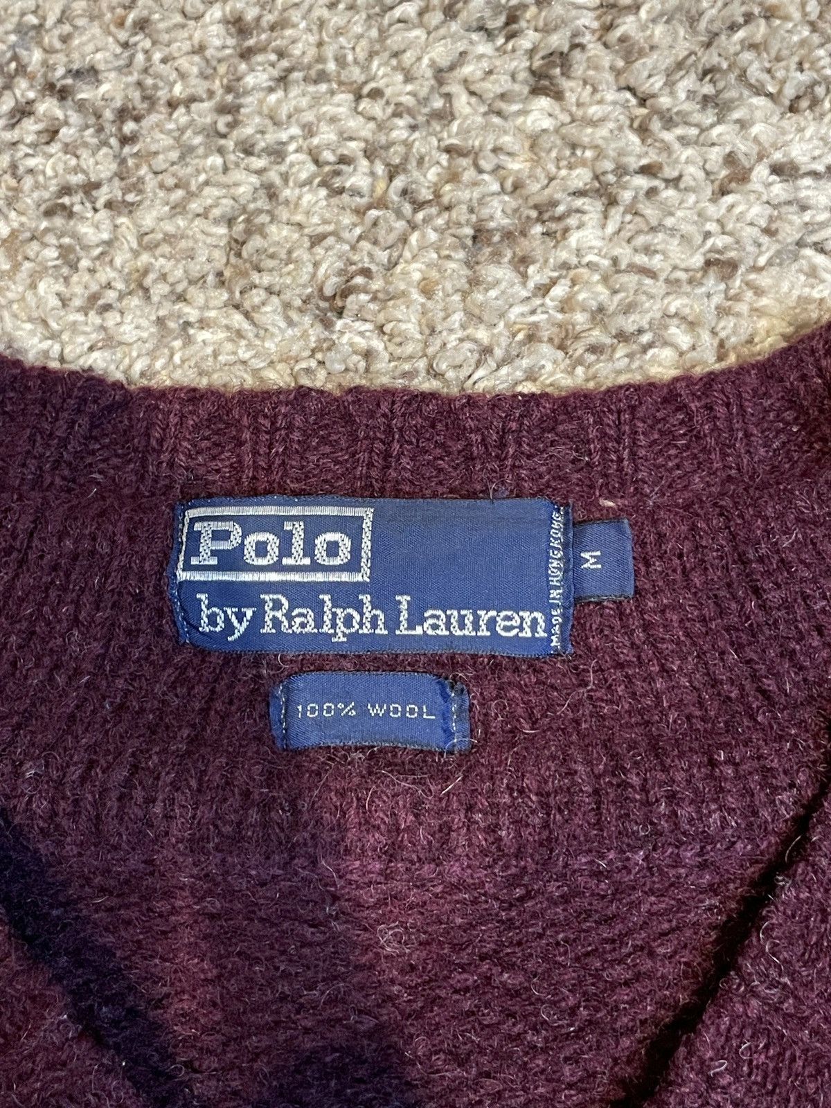 Polo Ralph Lauren vintage polo v neck sweater Size US M / EU 48-50 / 2 - 2 Thumbnail