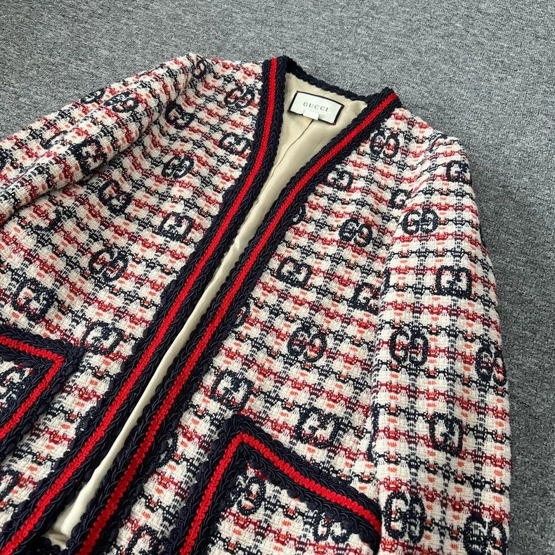 Gucci Gucci Size 38 Double G coarse tweed small fragrance style Size US M / EU 48-50 / 2 - 3 Thumbnail