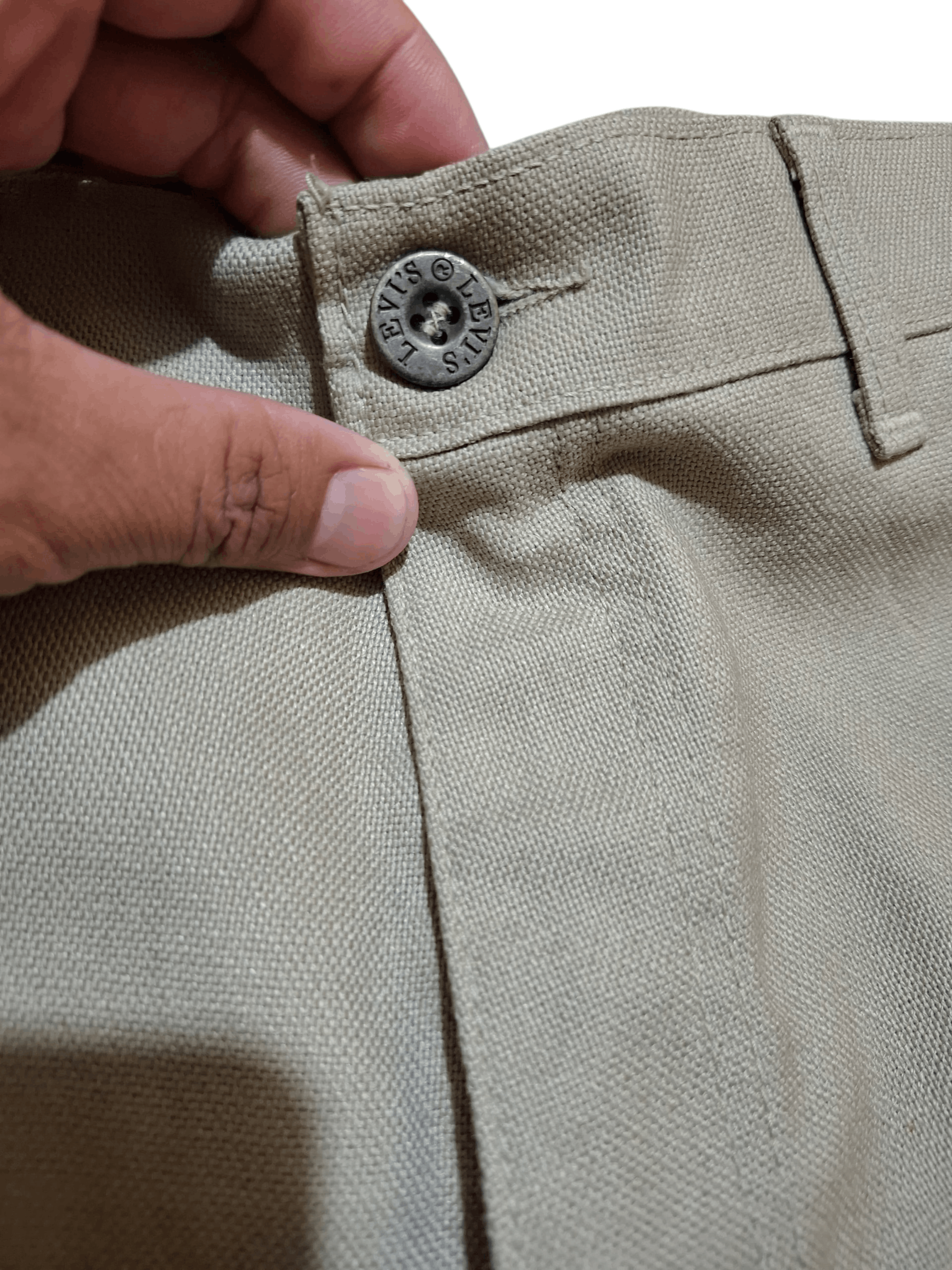 Levi's Vintage 70s Levi’s Sta-Prest Black Tab Bell Bottoms RARE Size US 29 - 7 Thumbnail