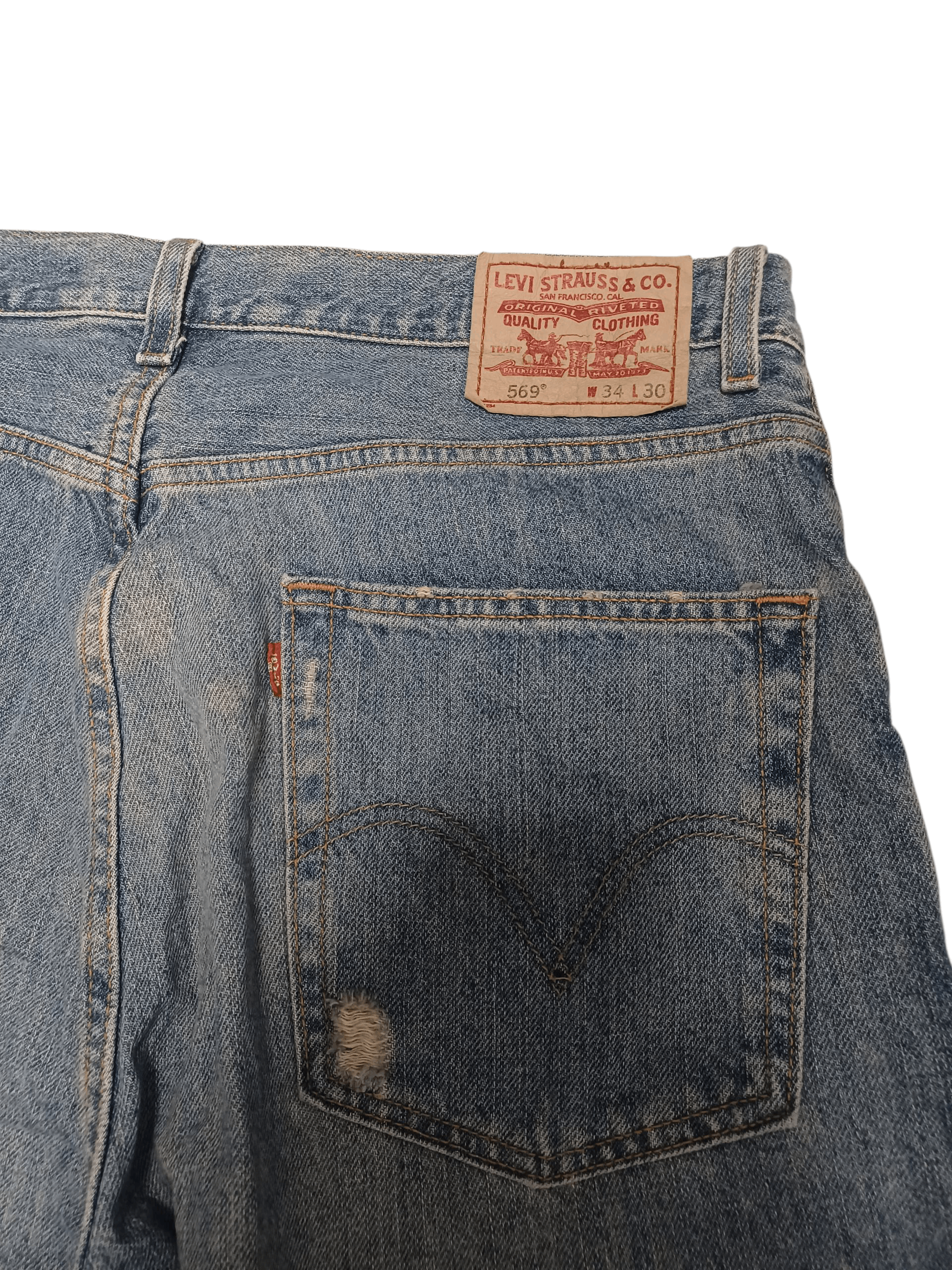 Levi's Vintage Clothing LEVIS 569 LOOSE STRAIGHT VINTAGE FIRE JEANS DENIM Size US 34 / EU 50 - 3 Thumbnail