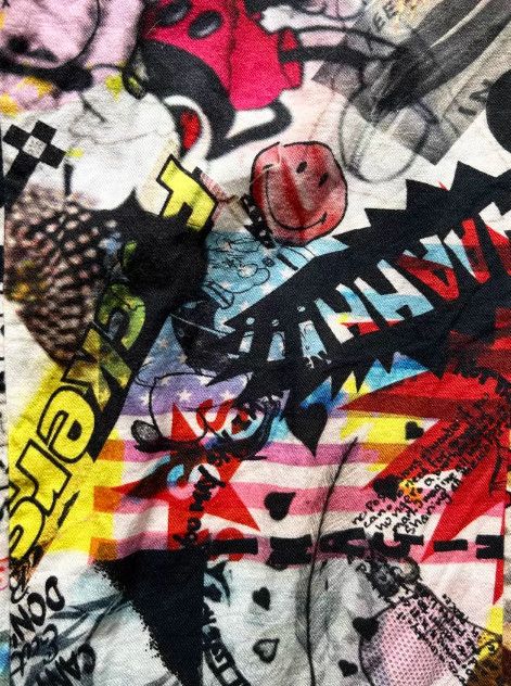 Nozomi Ishiguro NOZOMI ISHIGURO 2015SS Runway Graffiti Comic Print Pants Size US 39 - 7 Thumbnail