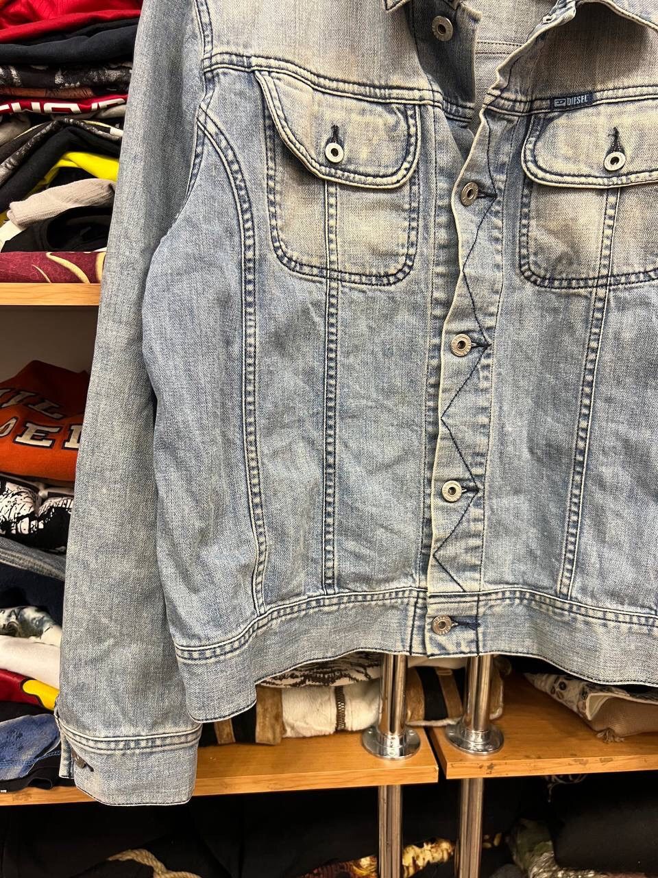 Diesel Diesel Denim Y2K Trucker 90s Glamour jacket Size XL / US 12-14 / IT 48-50 - 5 Thumbnail