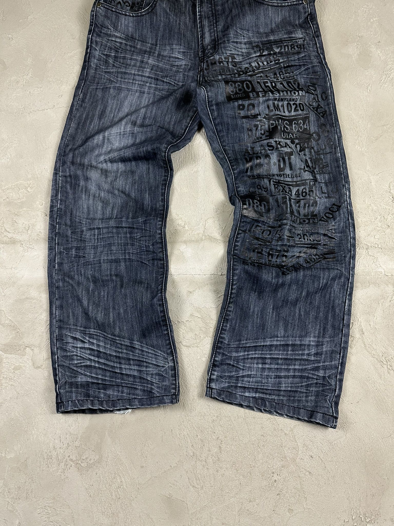 Vintage Vintage Y2k Fullprint Baggy Oversized Denim Jeans Pants 00s Size US 38 / EU 54 - 6 Thumbnail