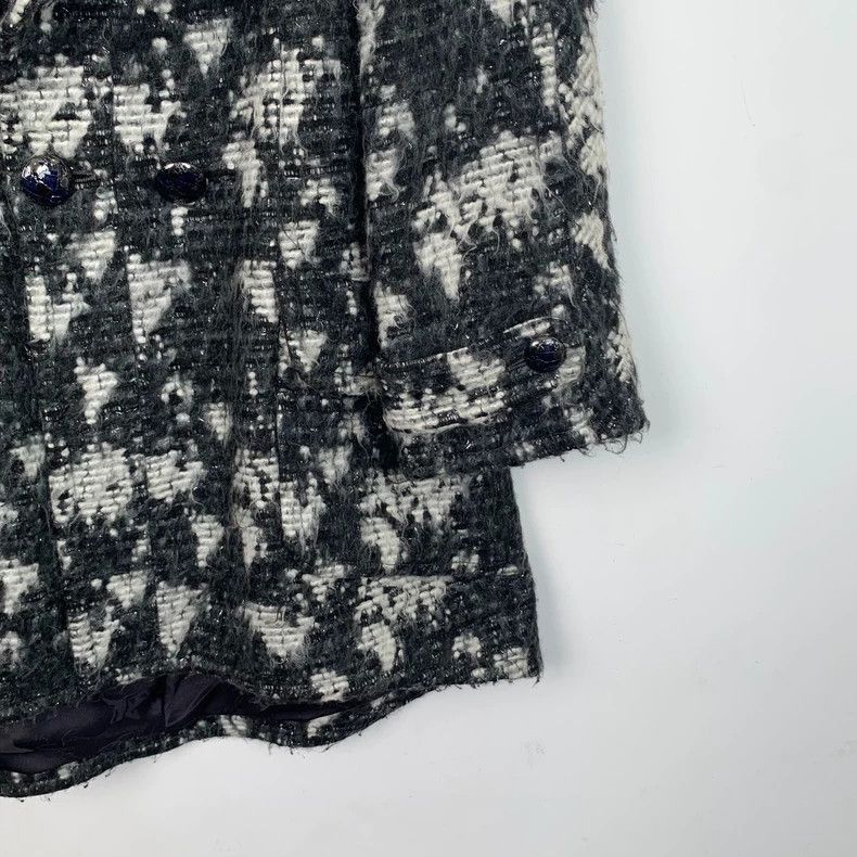 Chanel Colored Ink Splash Knit Coat by Chanel -2505 Size US XS / EU 42 / 0 - 4 Thumbnail
