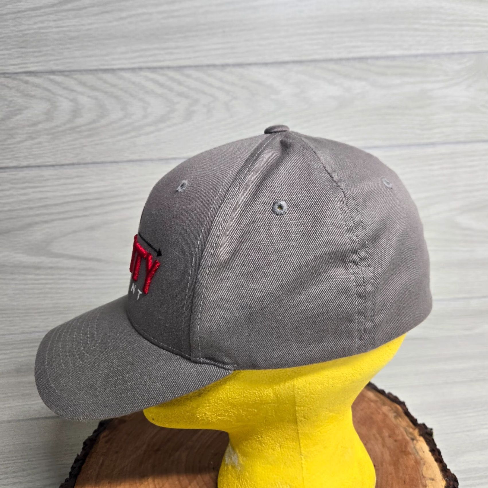 Vintage The Mighty Movement Arrow Bow Gray Hat Cap Adult Flex Fit Small Medium Size ONE SIZE - 4 Thumbnail