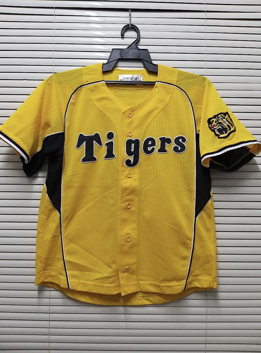 Mizuno Nice💥💥VINTAGE MIZUNO HANSHIN TIGERS NPB BASEBALL JERSEY #7 Size US M / EU 48-50 / 2 - 1 Thumbnail