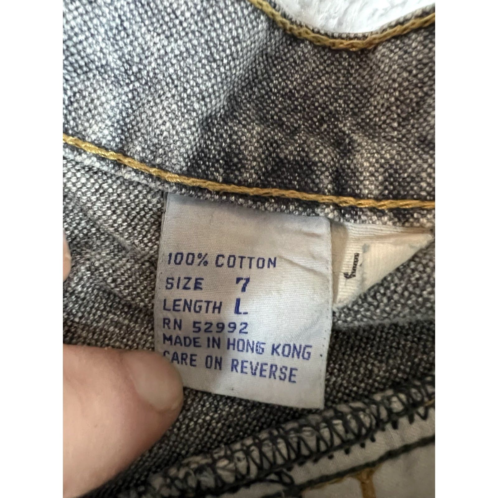 Jordache VTG Jordache Jeans Womens 7L Blue Gray Two-Tone Denim 80s 90s RARE Jeans Women M Gray Two Tone 80s Mens Size 32" / US 10 / IT 46 - 7 Thumbnail