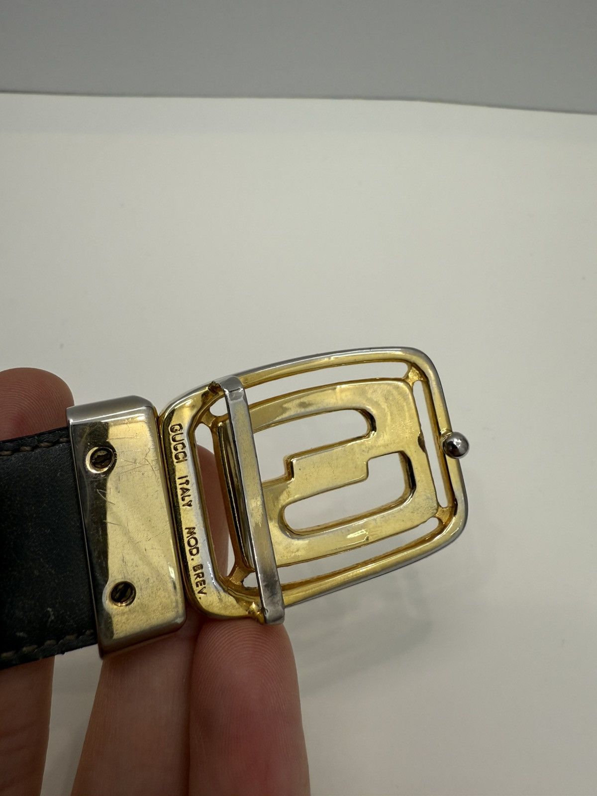 Gucci Vintage Gucci Reversible Leather Trousers Belt Size ONE SIZE - 6 Thumbnail