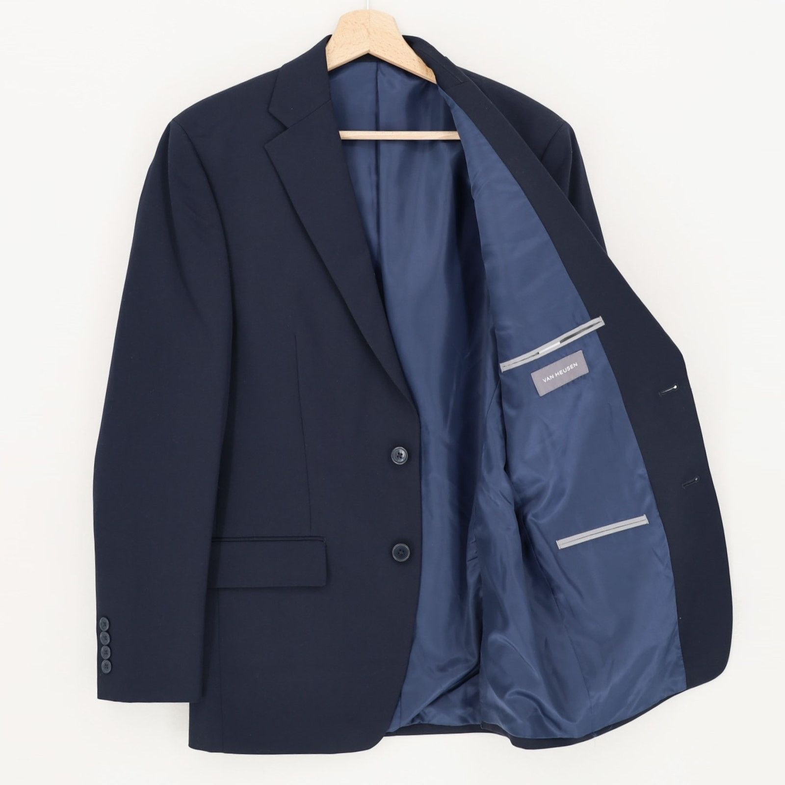Van Heusen Van Heusen Men's Dark Navy Classic-Fit Suit Blazer Size 36R Size 36R - 7 Thumbnail