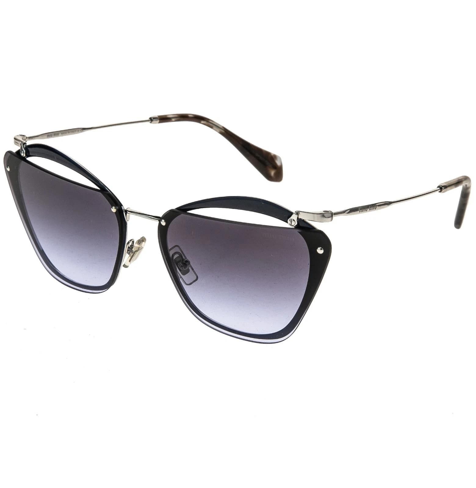 Miu Miu MIU MIU MU54TS NOIR Cut Out 54T Blue Gradient Sunglasses Size ONE SIZE - 8 Thumbnail